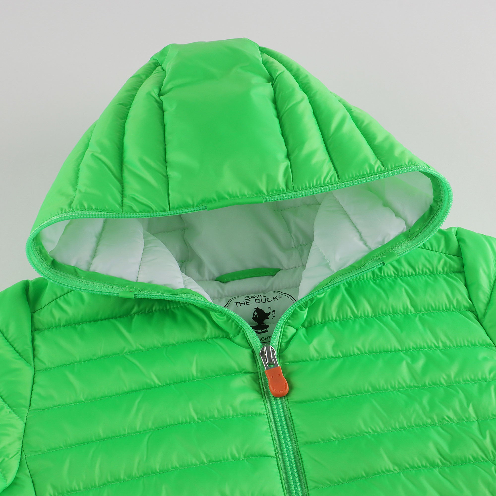 Boys & Girls Green Hooded Padded Jacket