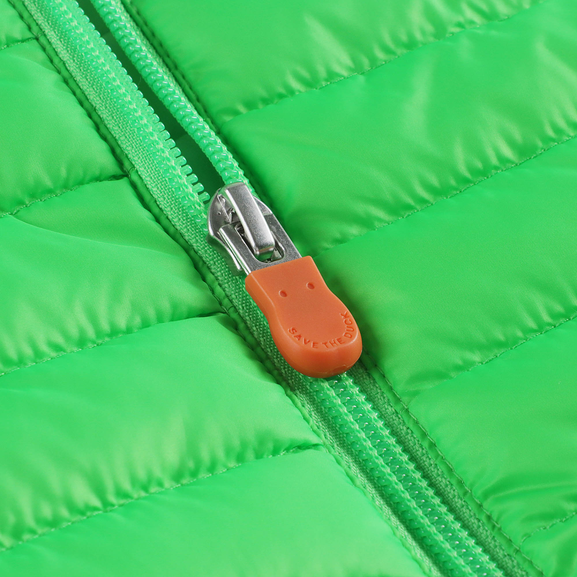 Boys & Girls Green Hooded Padded Jacket