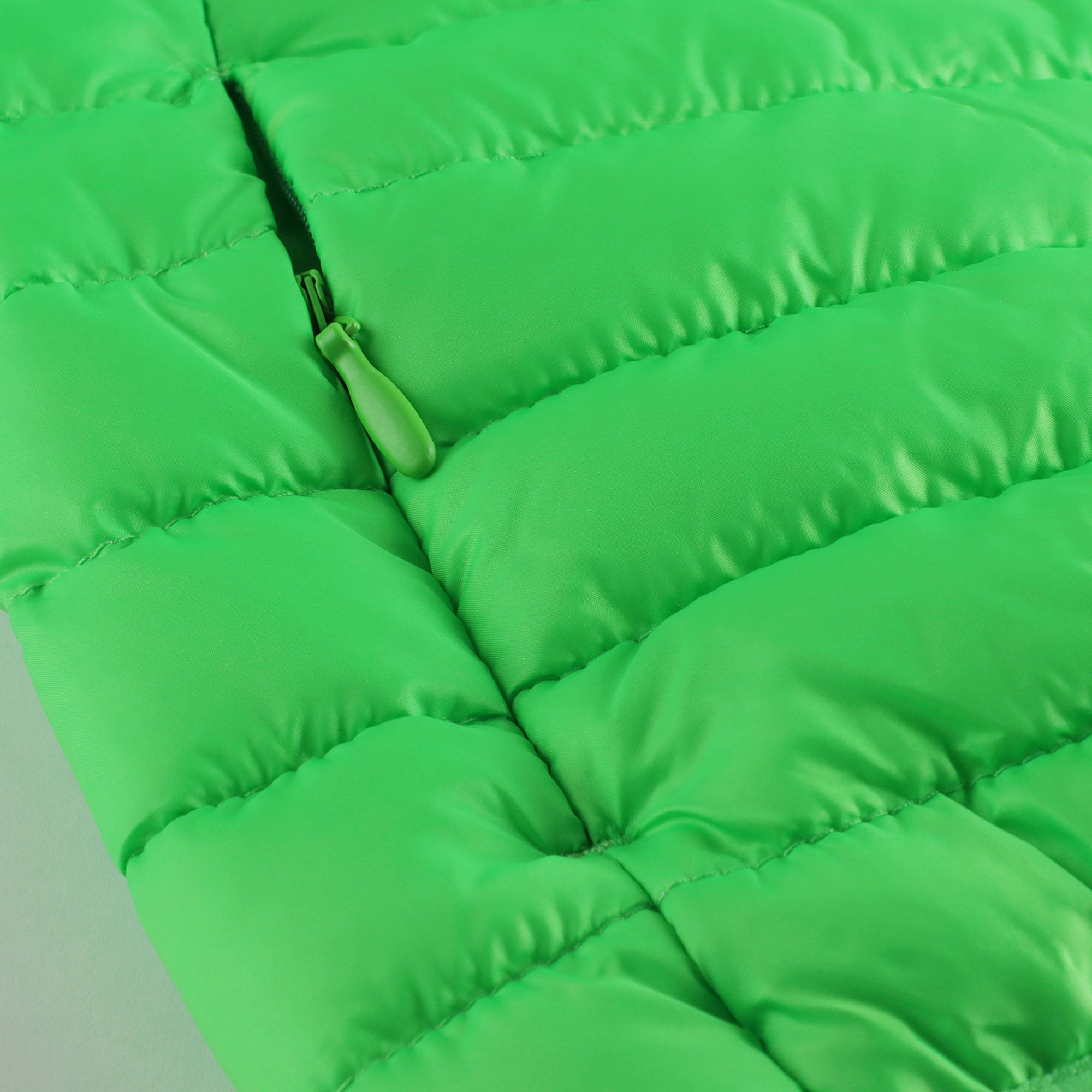 Boys & Girls Green Hooded Padded Jacket