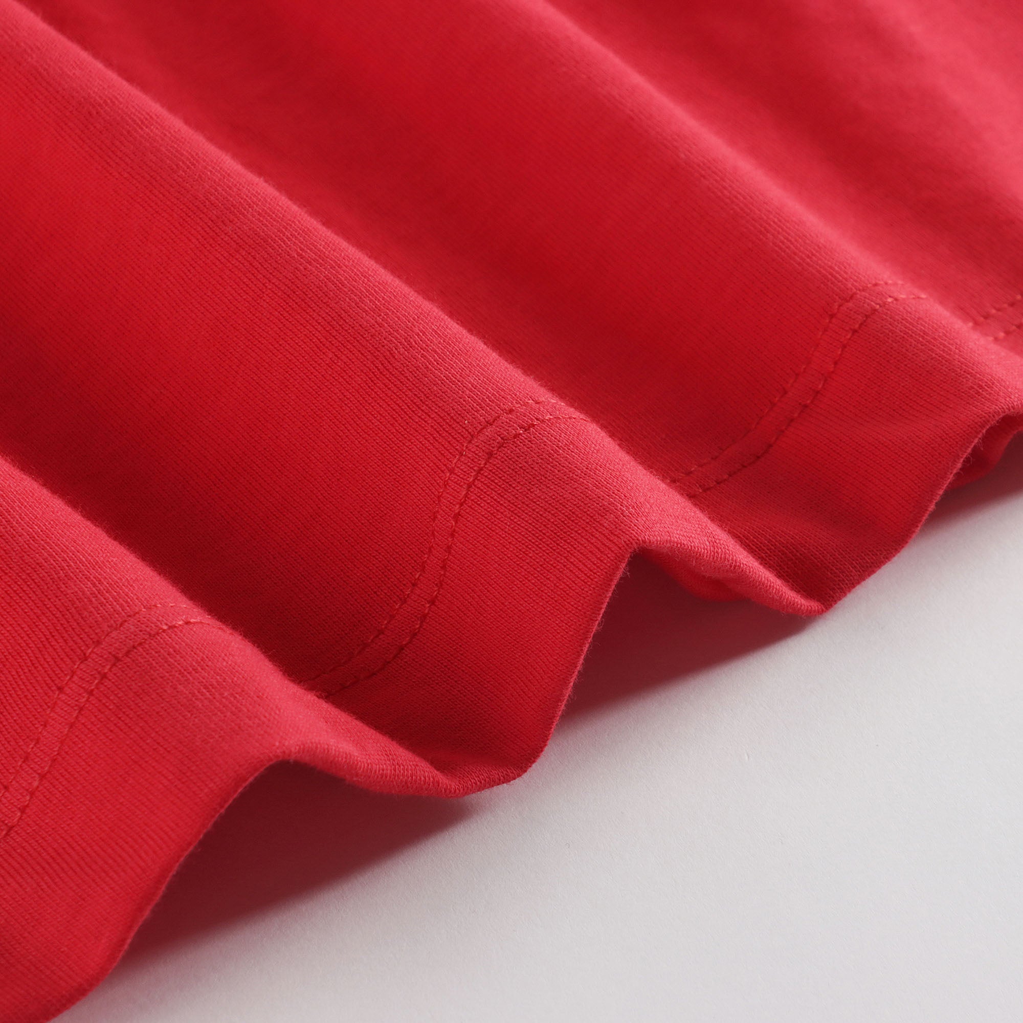 Girls Red Logo Cotton Dress