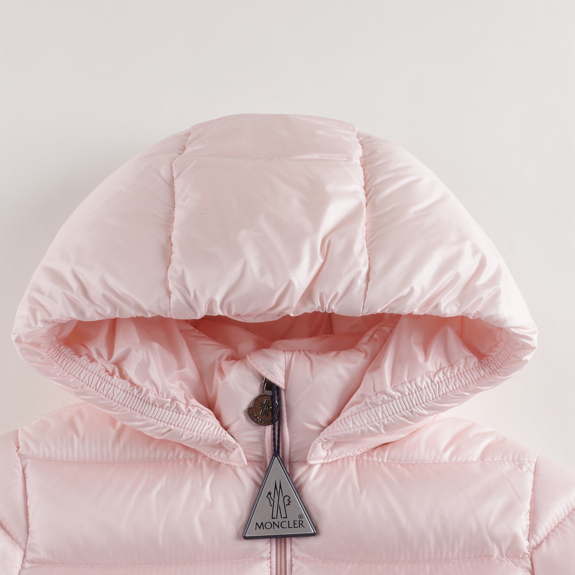 Baby Girls Light Pink "MAJEURE" Padded Down Coat