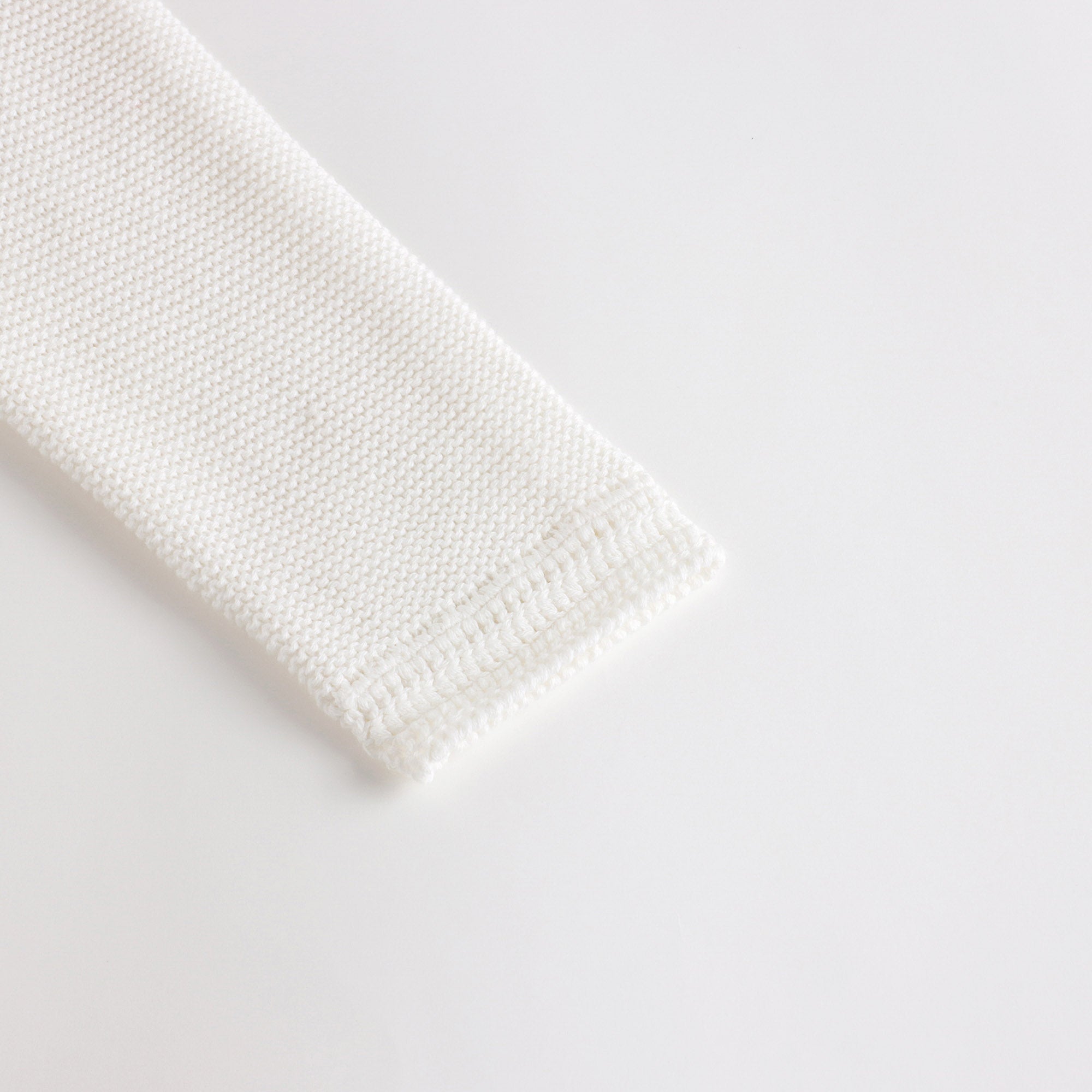 Girls White Cotton Cardigan