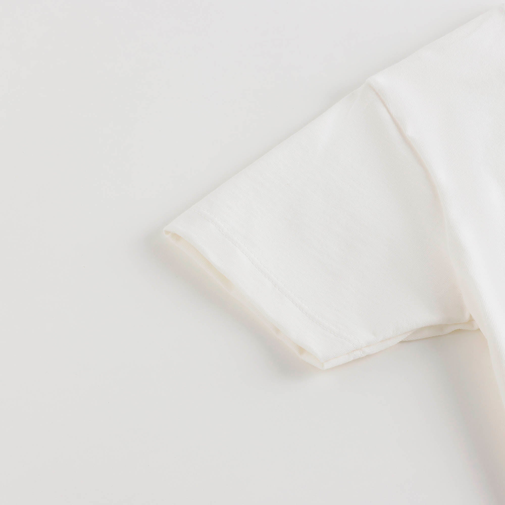 Boys & Girls White Printed Cotton T-Shirt