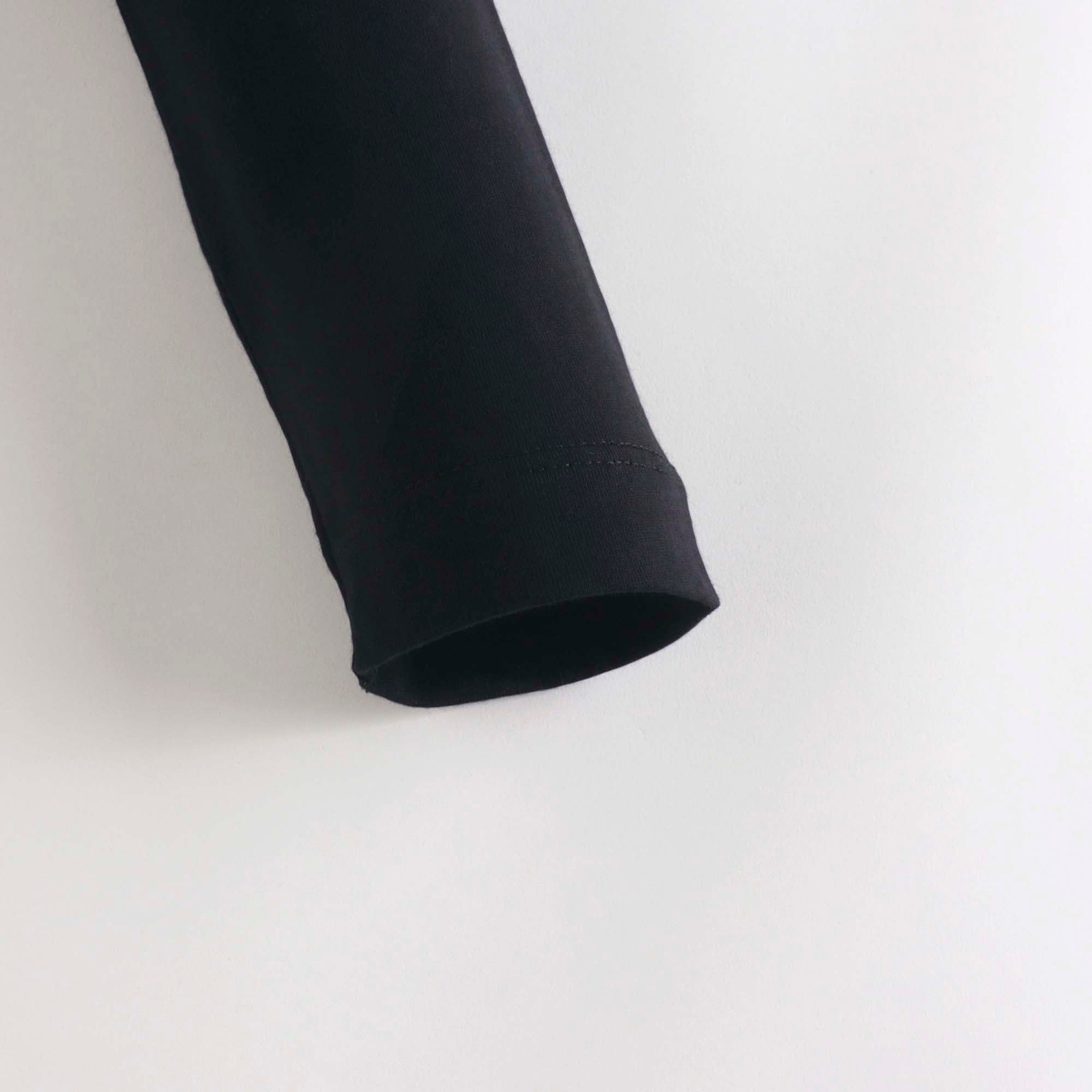 Boys & Girls Black Logo Cotton T-Shirt