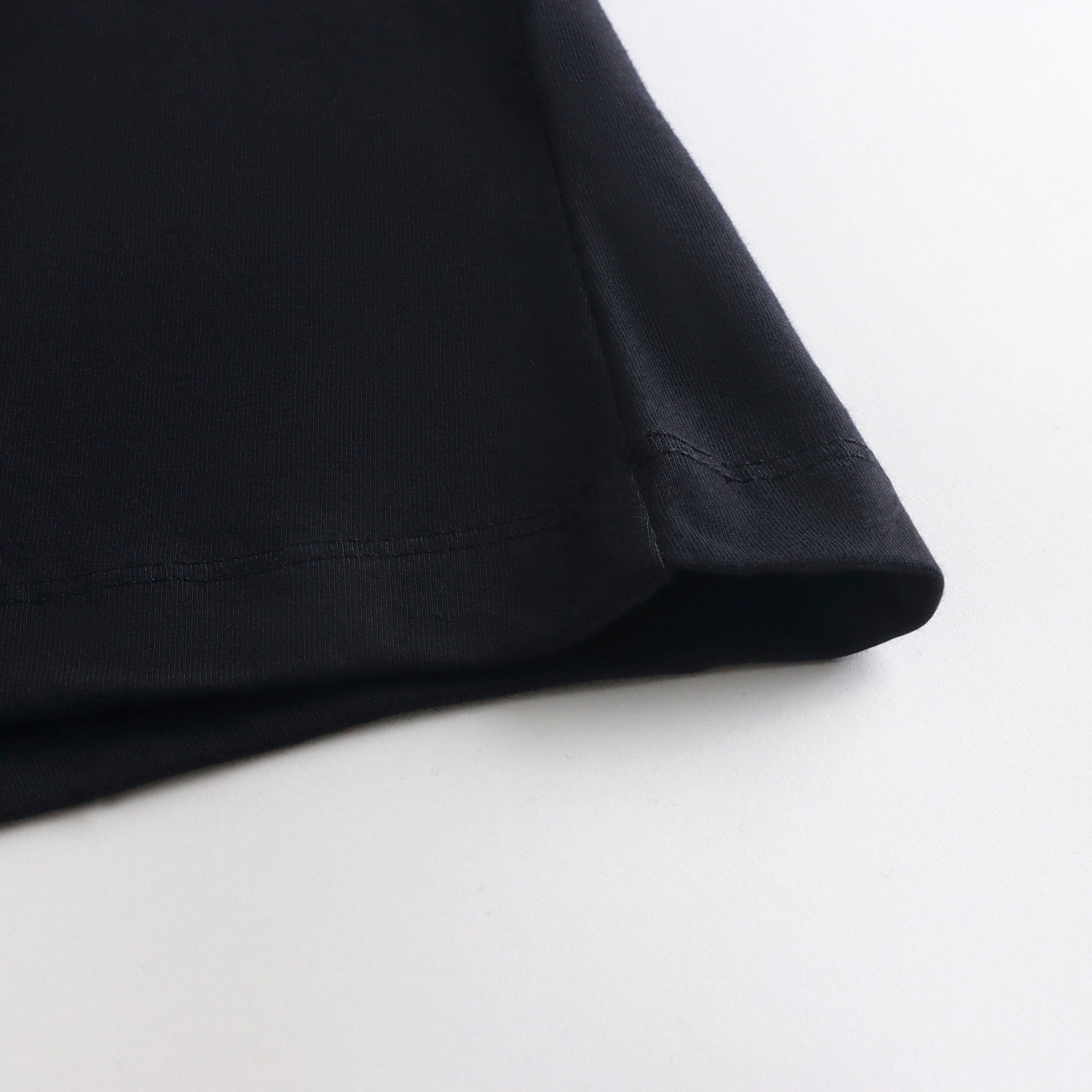 Boys & Girls Black Logo Cotton T-Shirt