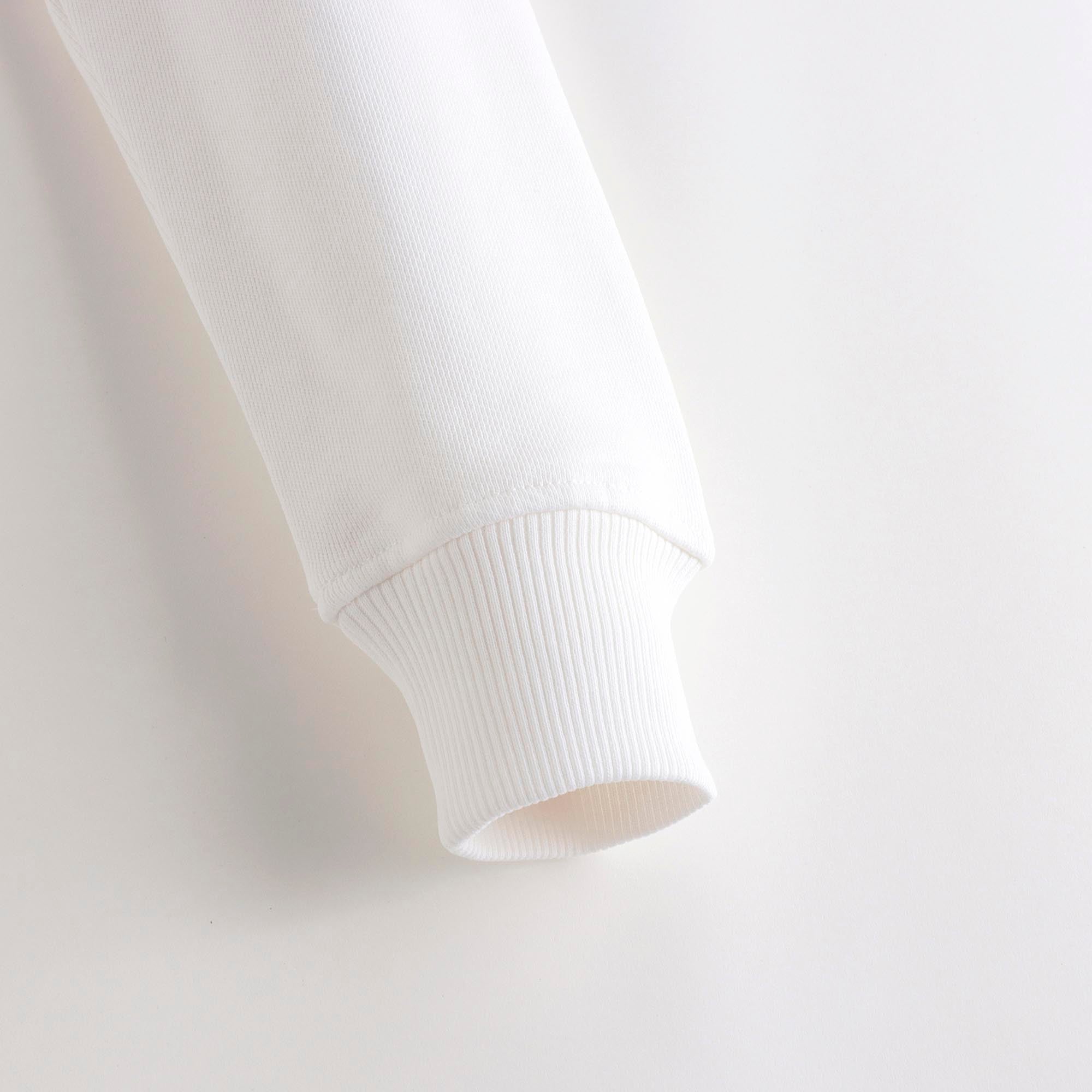 Boys & Girls White Logo Cotton Sweatshirt