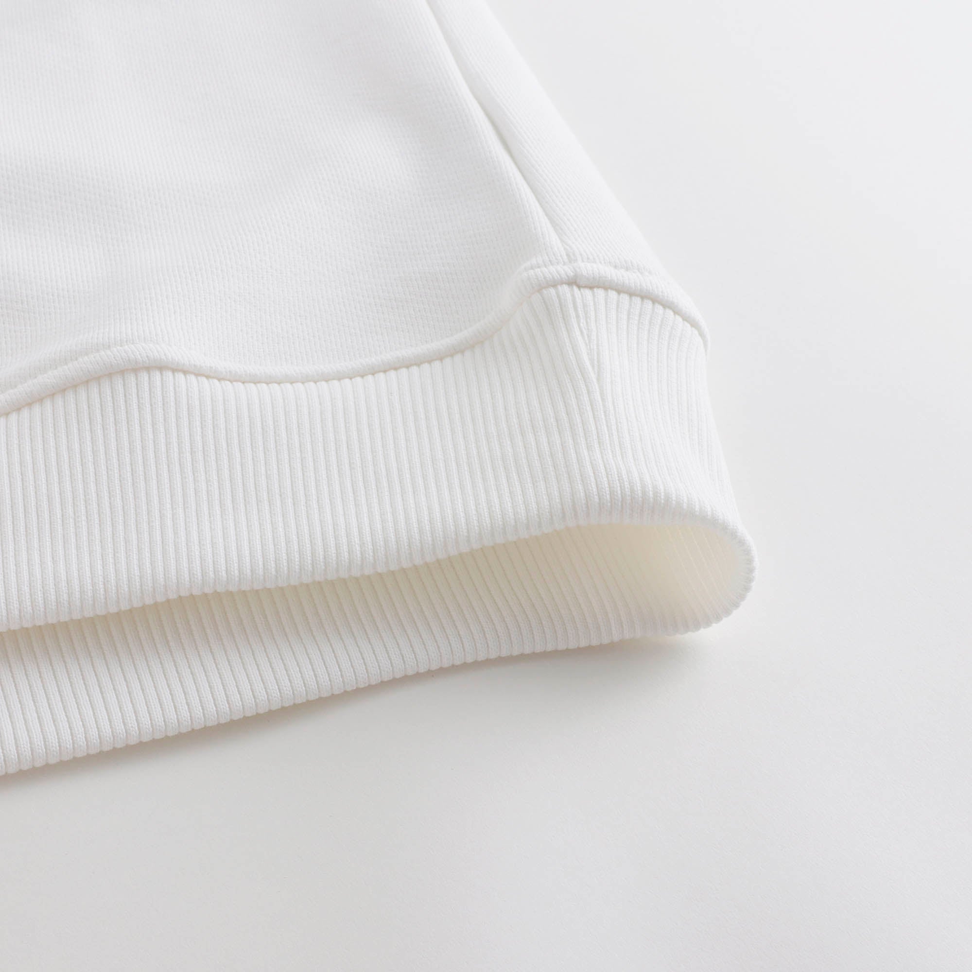 Boys & Girls White Logo Cotton Sweatshirt