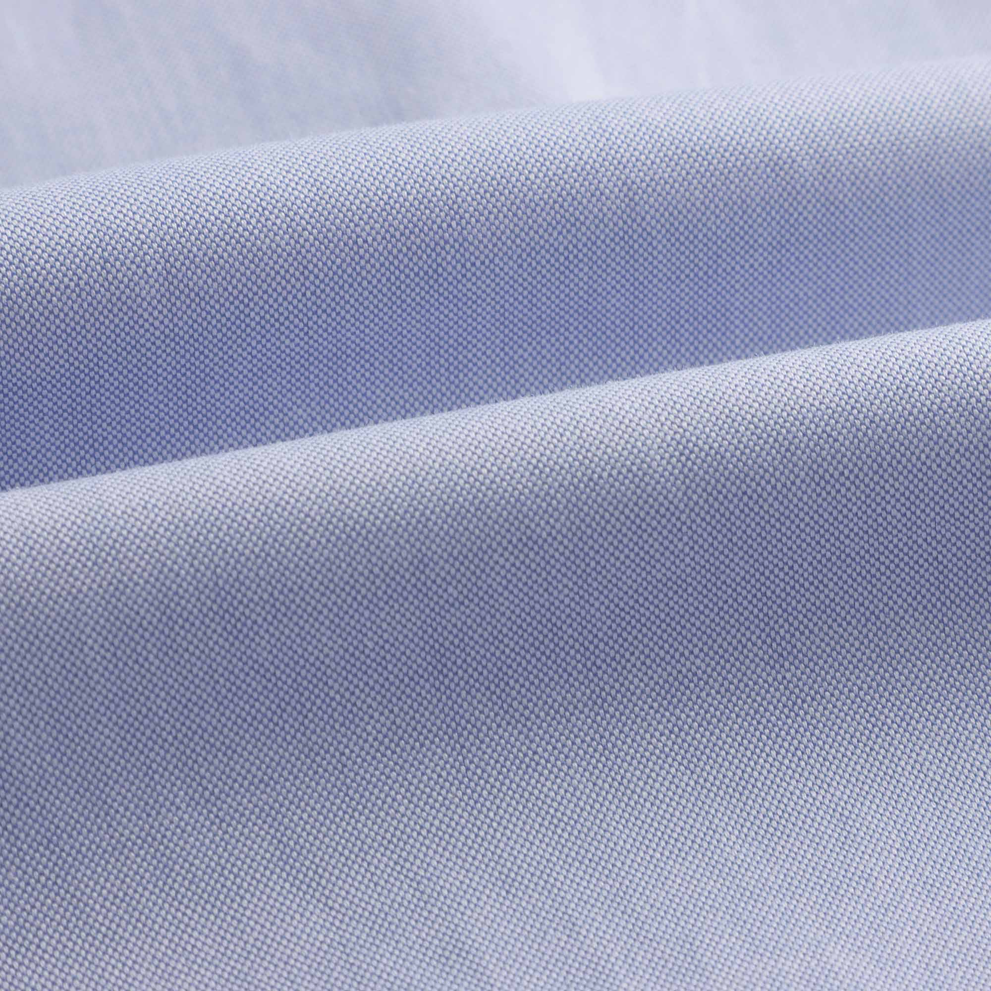 Boys Light Blue Embroidered Logo Cotton Shirt