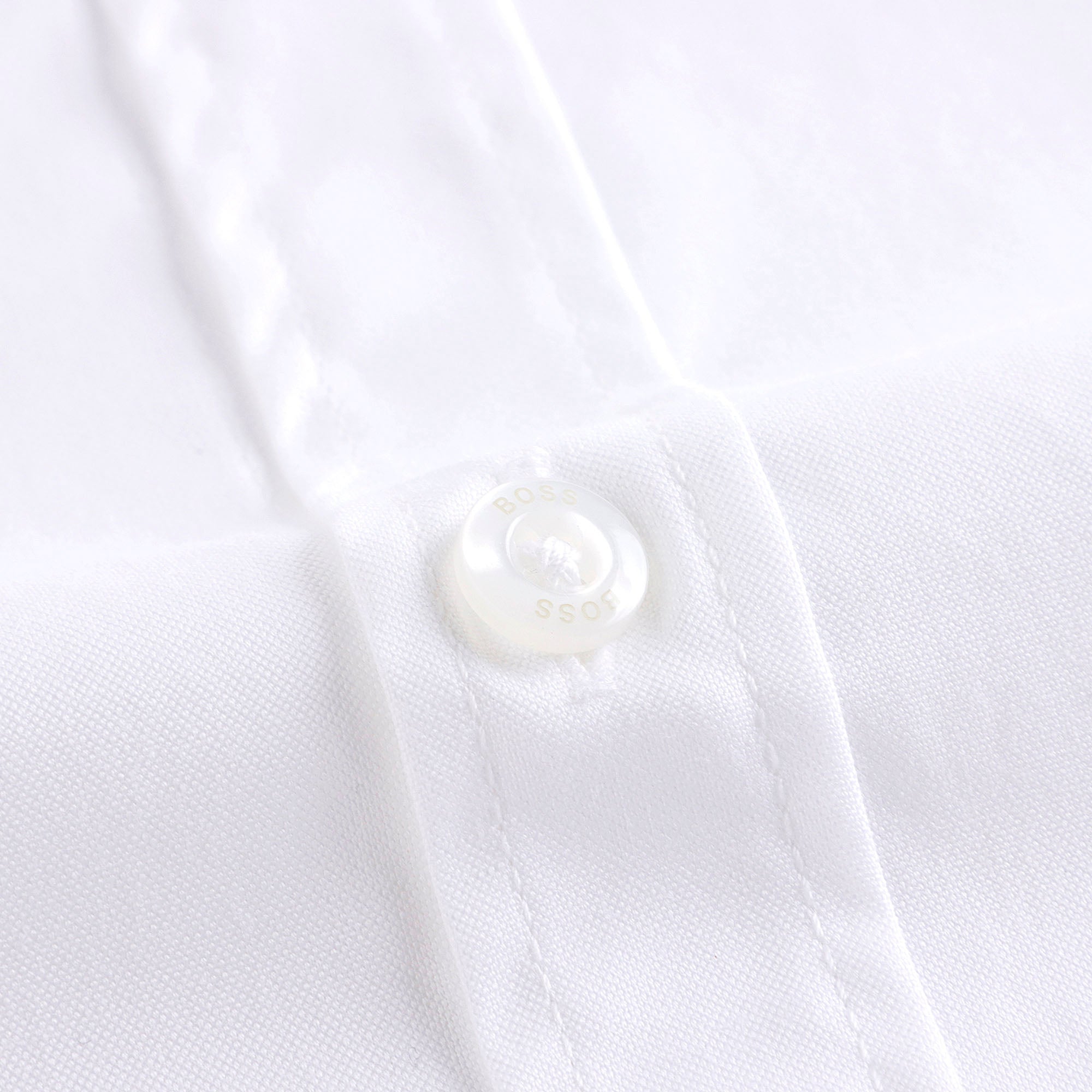 Boys White Embroidered Logo Cotton Shirt