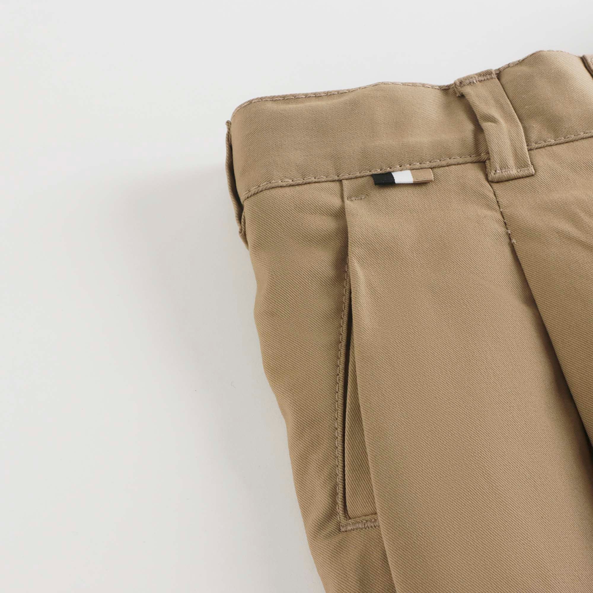 Boys Beige Cotton Trousers