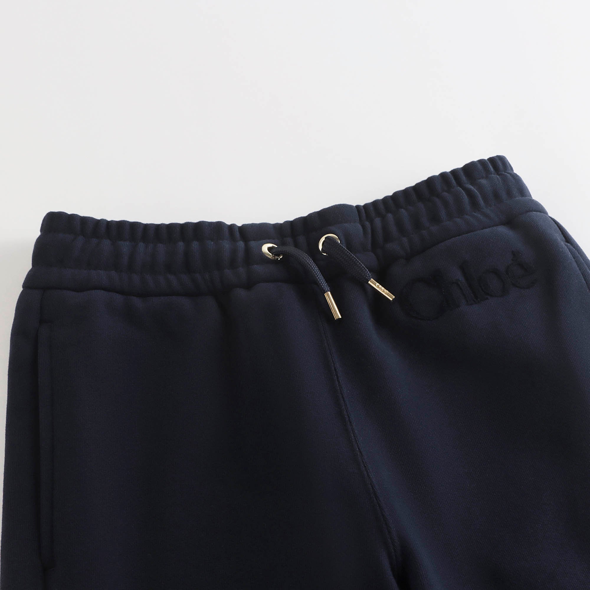 Girls Dark Blue Cotton Trousers
