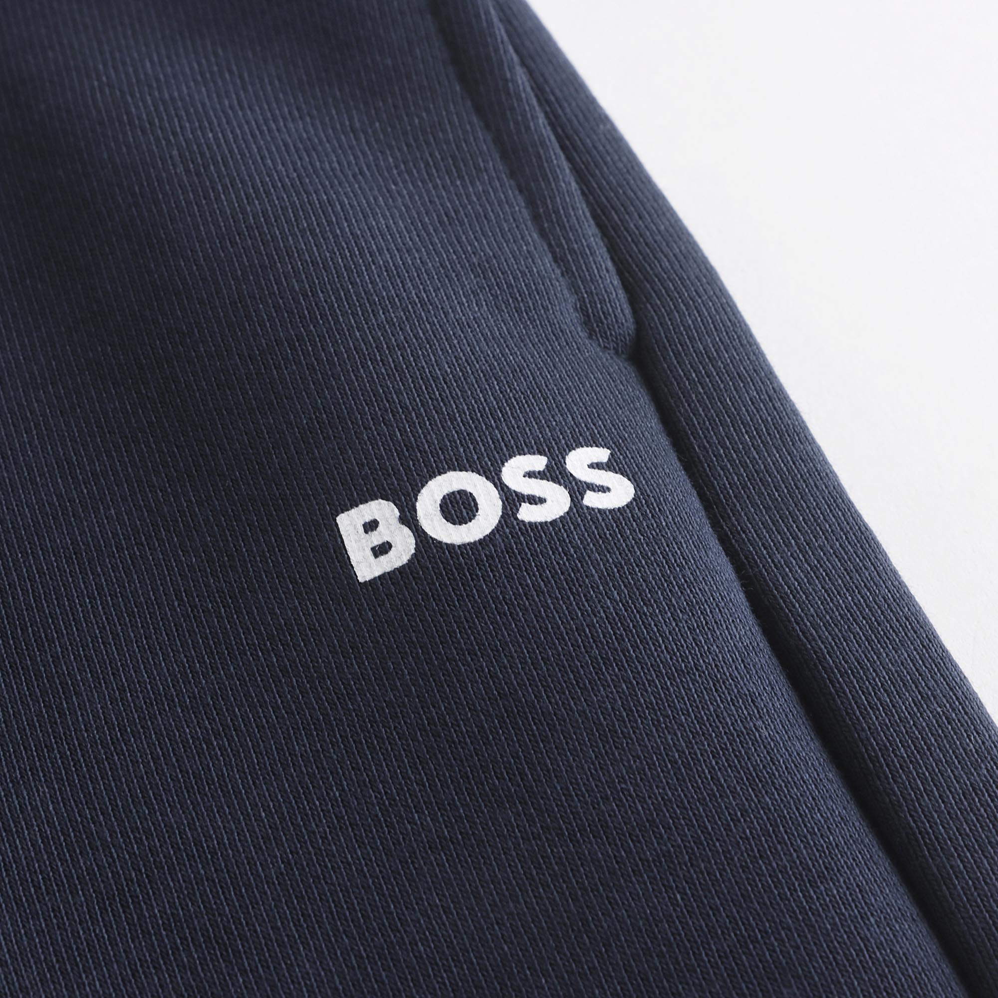 Boys Blue Logo Cotton Trousers