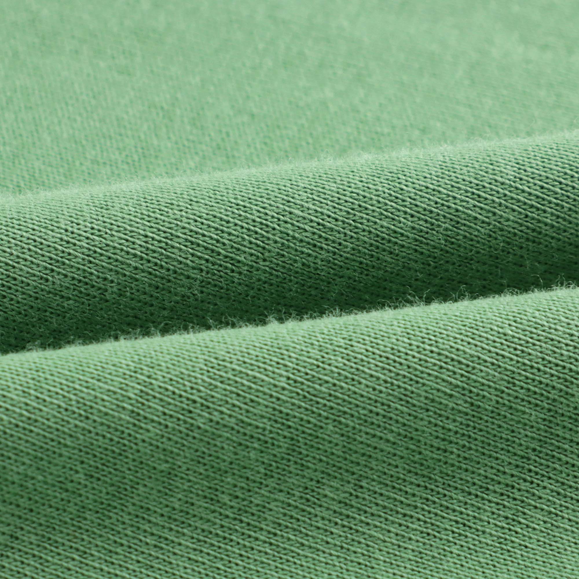 Girls Green Ruffled Cotton T-Shirt