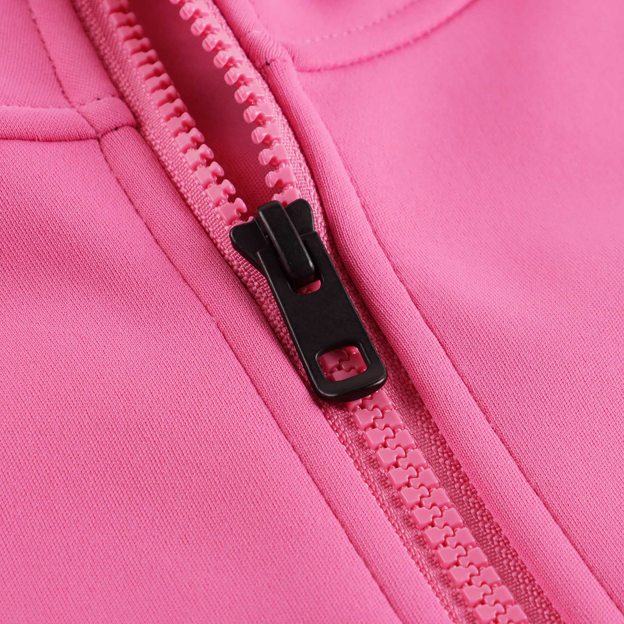 Girls Pink Zip-Up Top