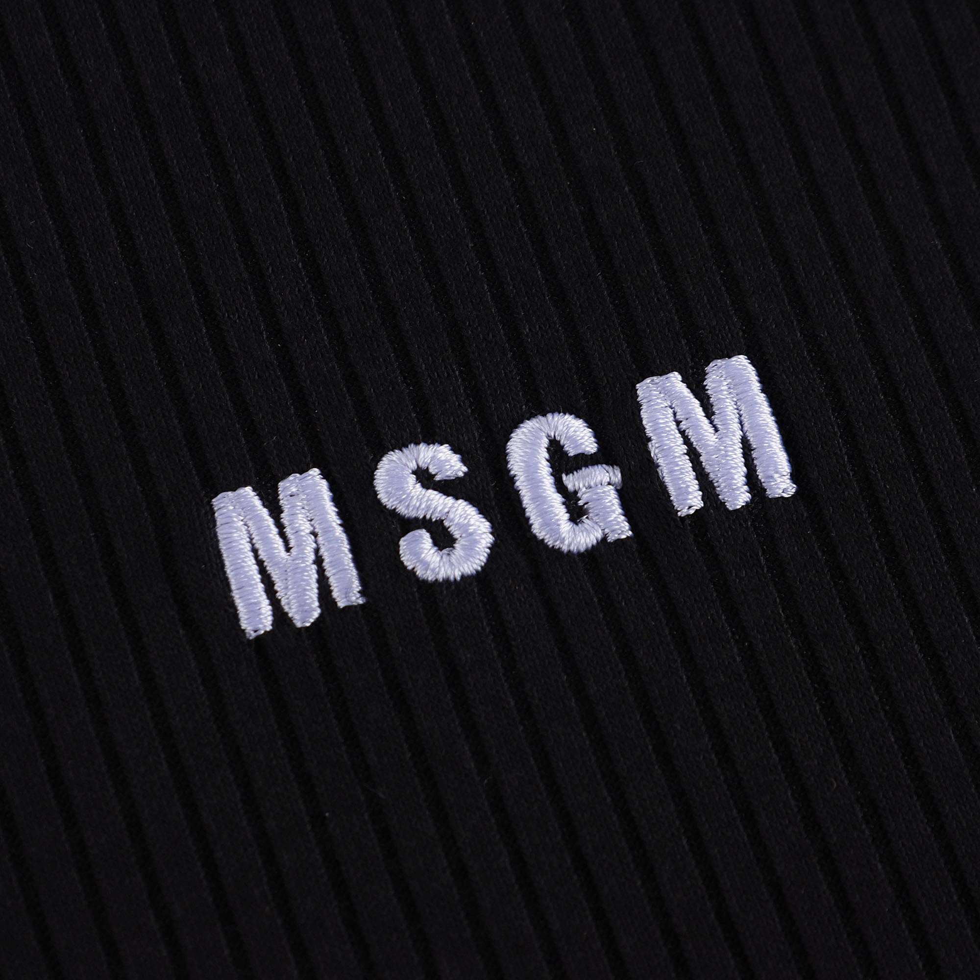 Girls Black Logo Strap Vest
