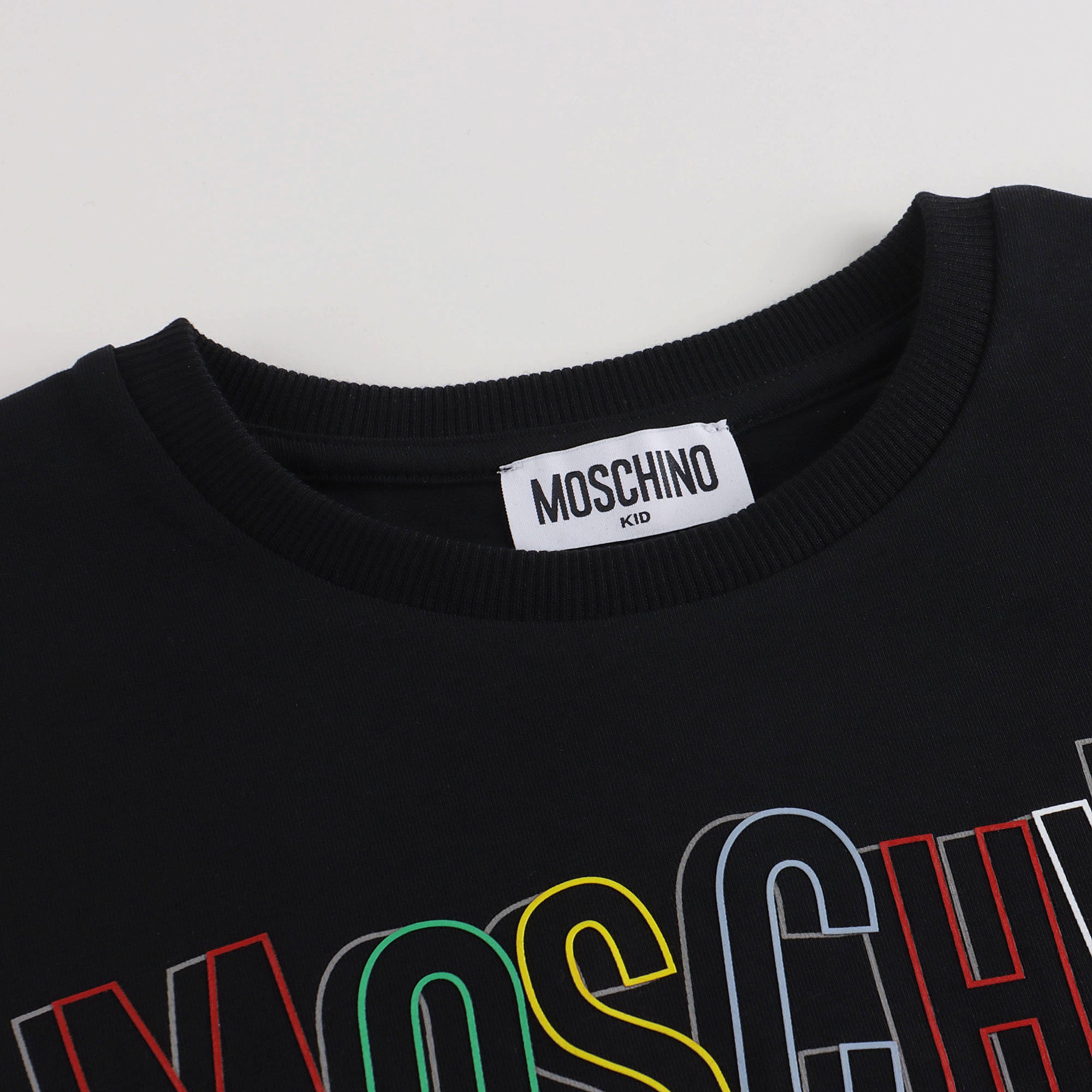 Girls Black Logo Cotton Set