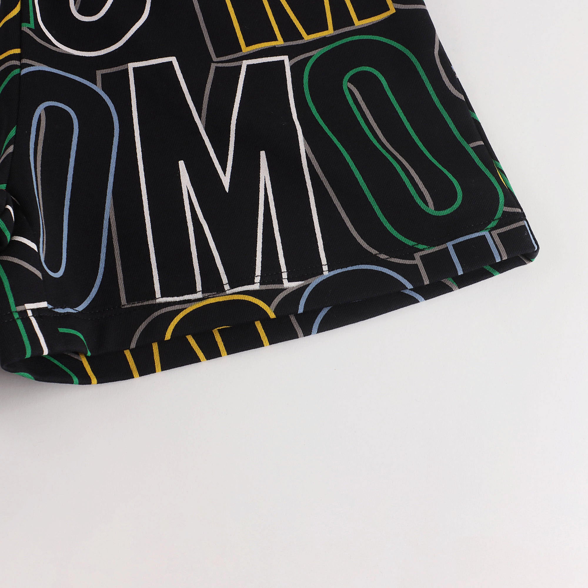 Girls Black Logo Cotton Set