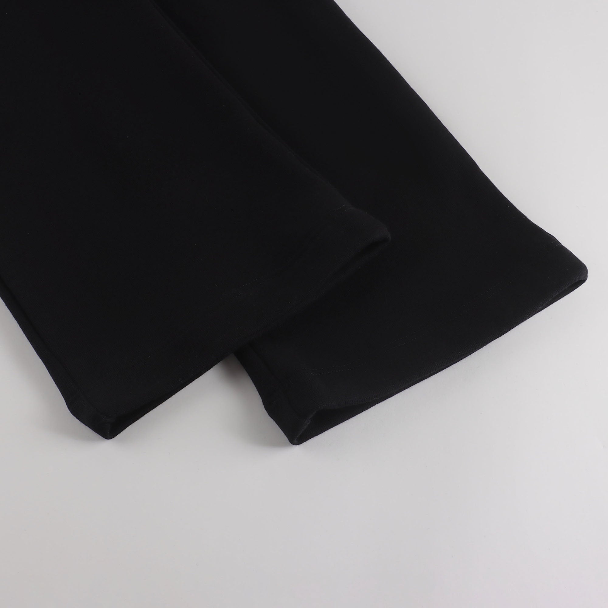 Girls Black Logo Cotton Trousers