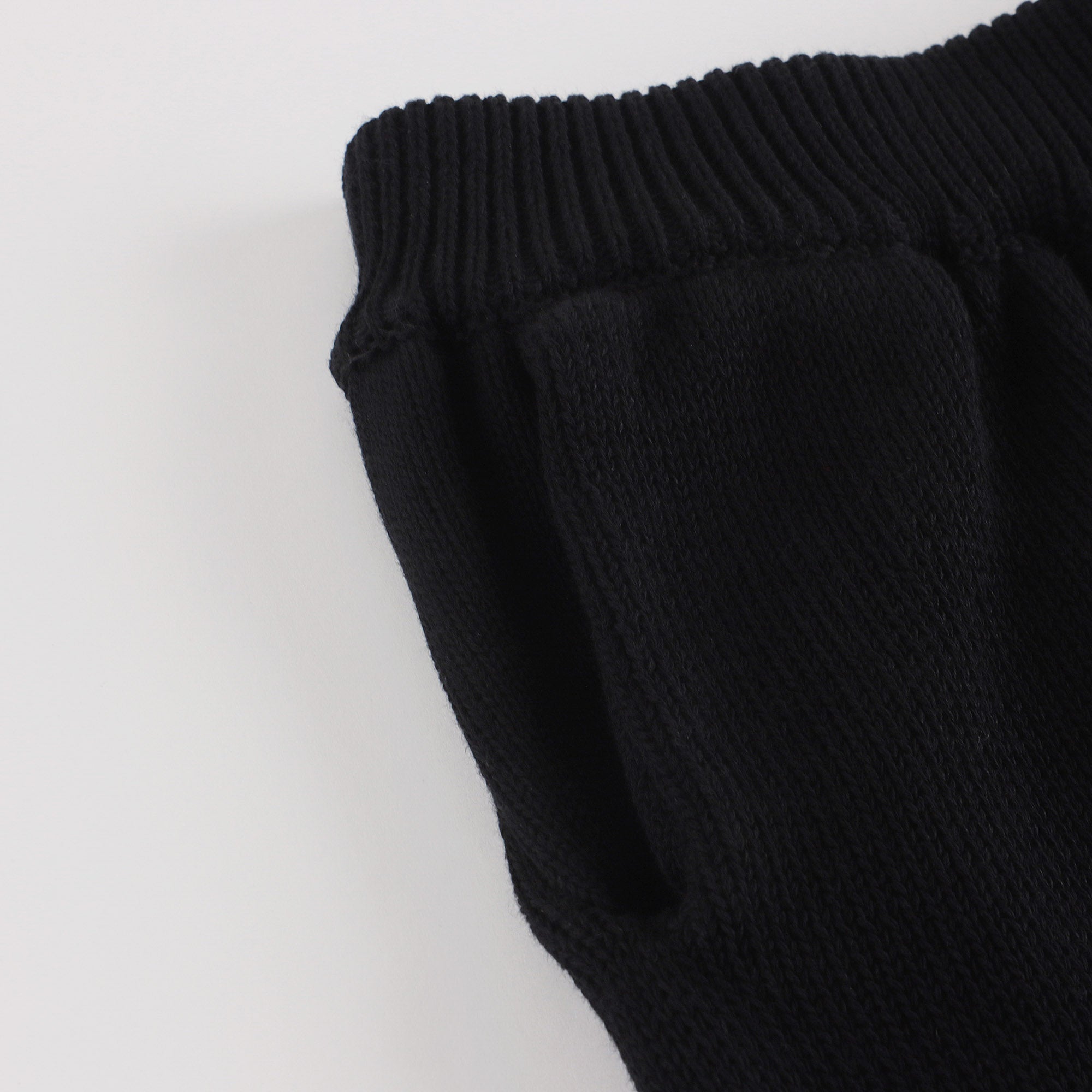 Boys & Girls Black Cotton Shorts