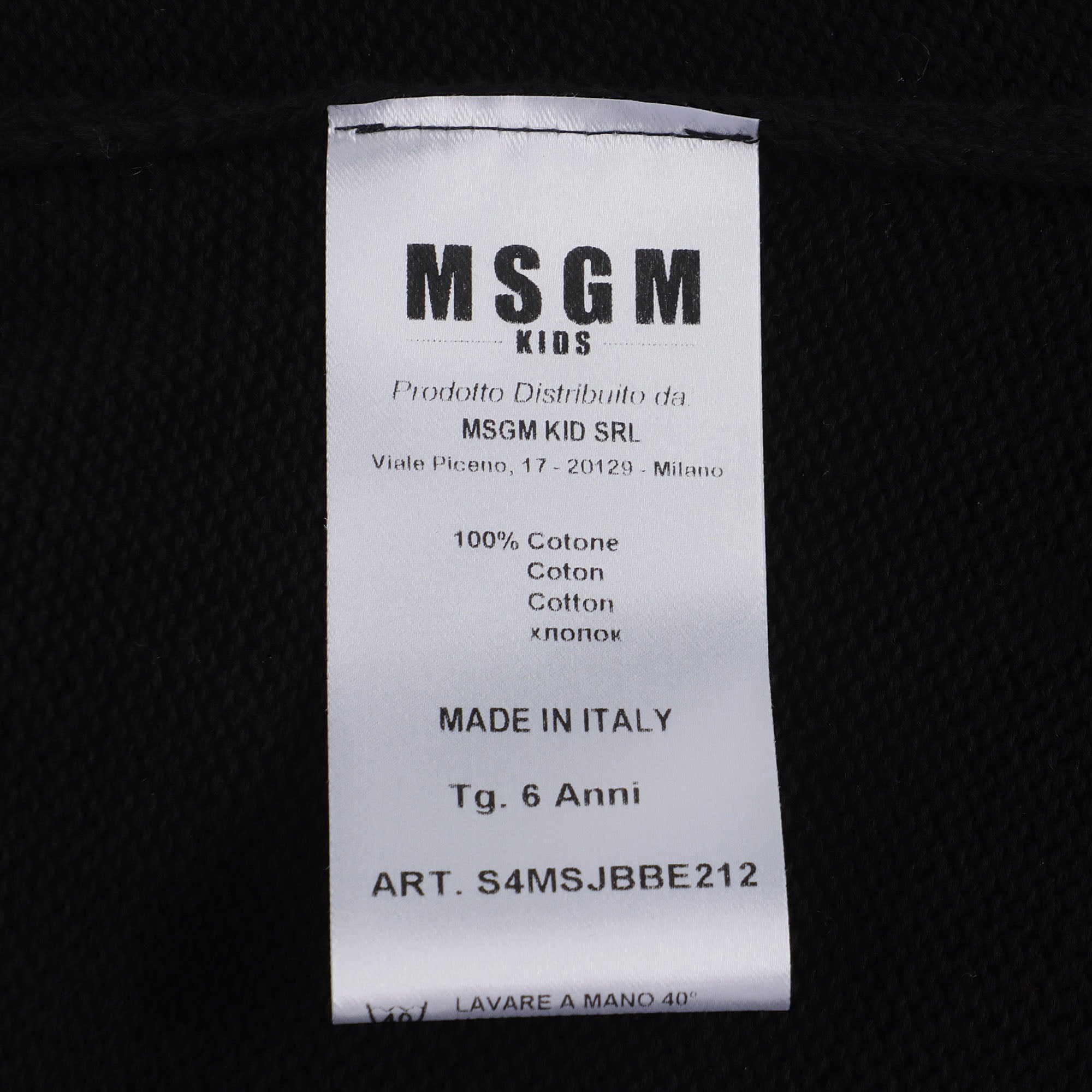 Boys & Girls Black Cotton Shorts