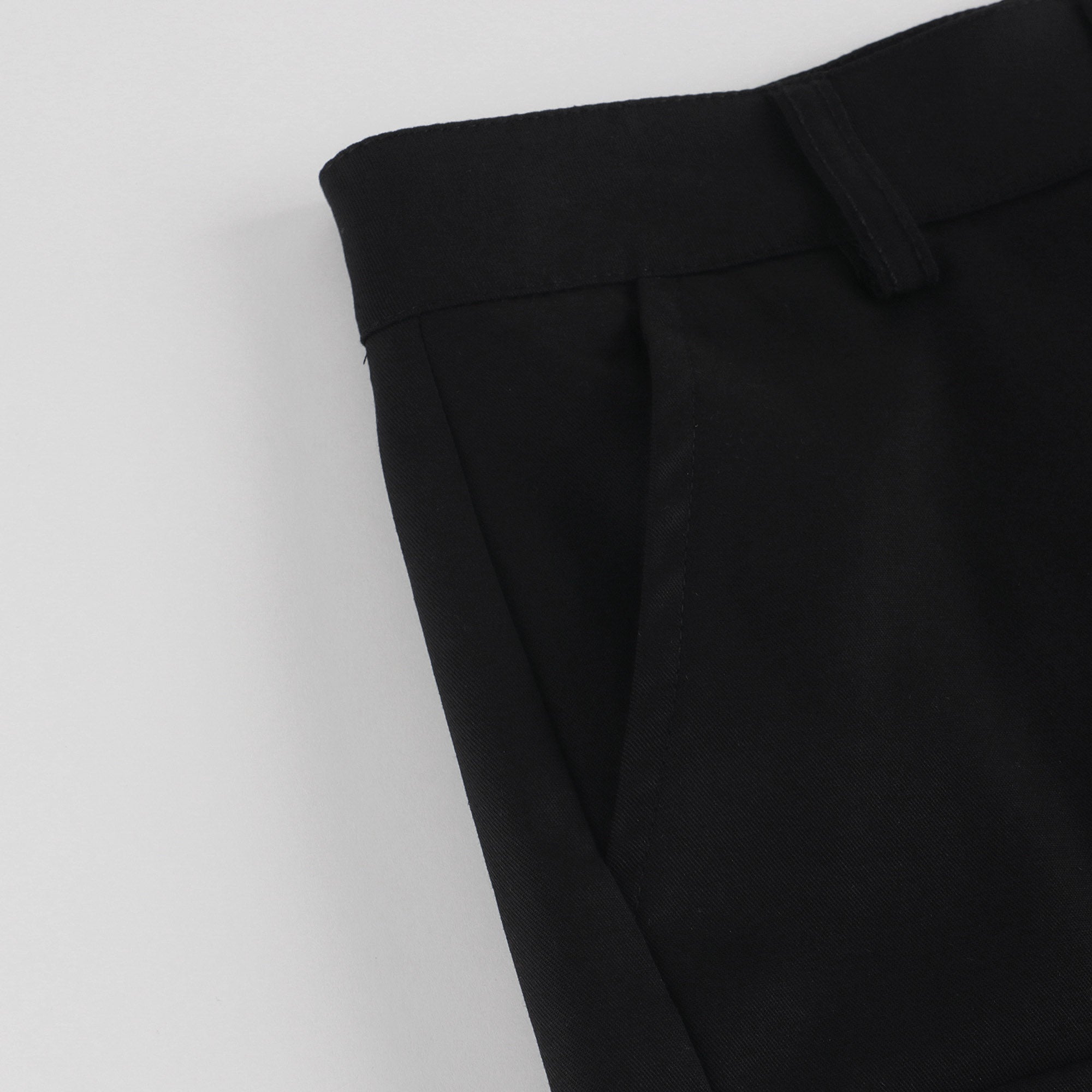 Boys & Girls Black Cotton Shorts