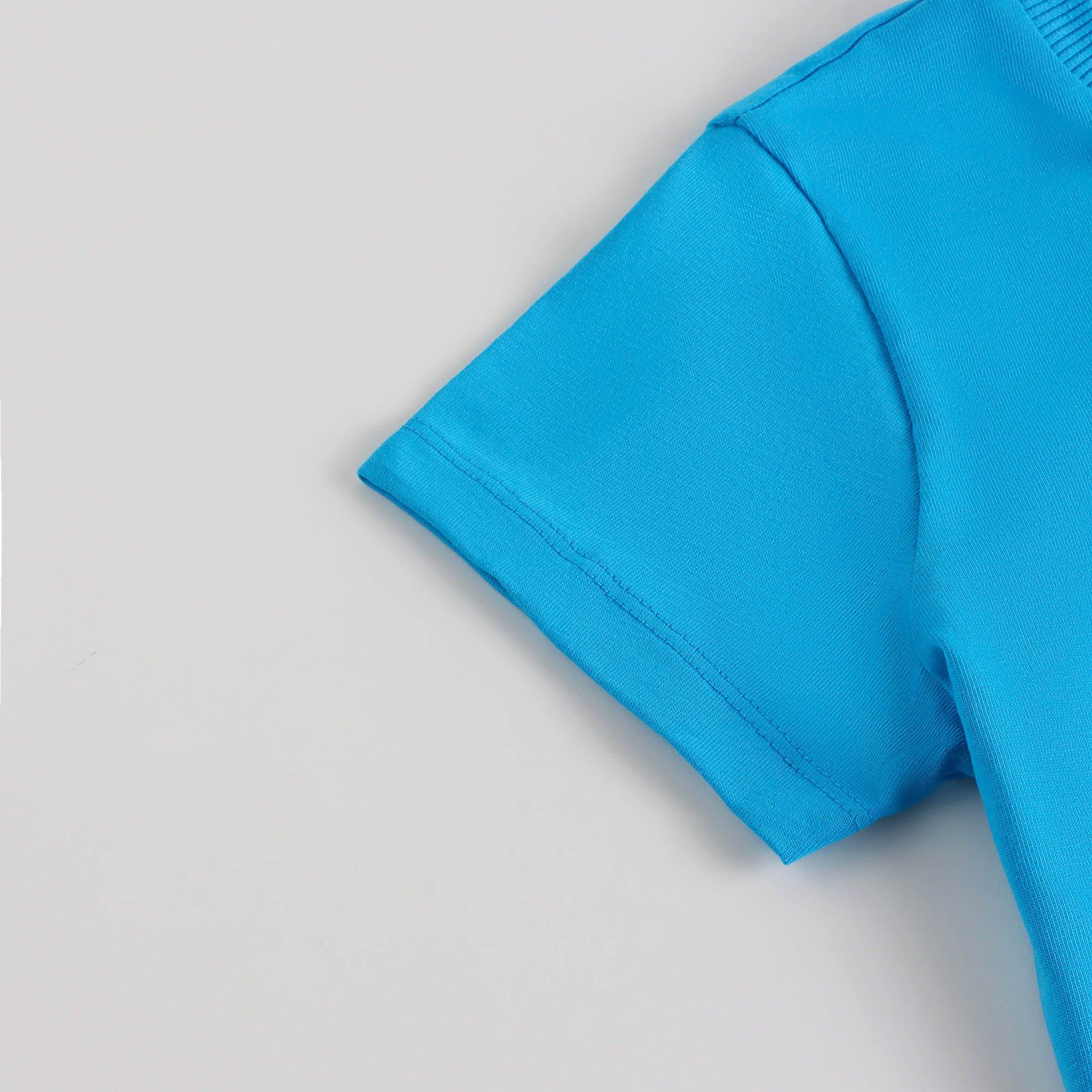 Boys & Girls Blue Logo Cotton T-Shirt