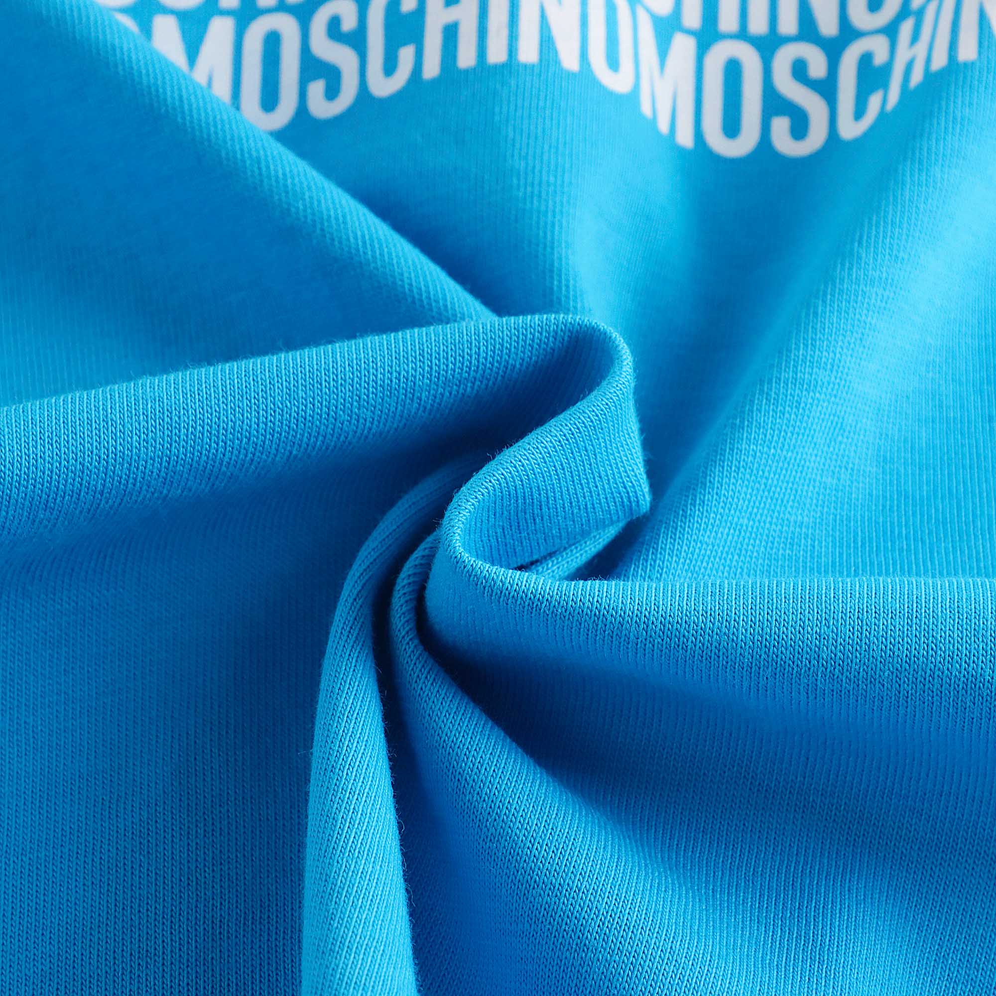 Boys & Girls Blue Logo Cotton T-Shirt