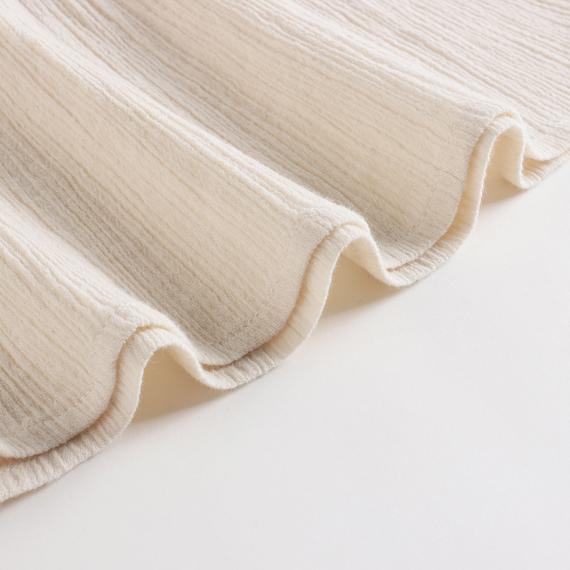 Girls White Cotton Strap Top