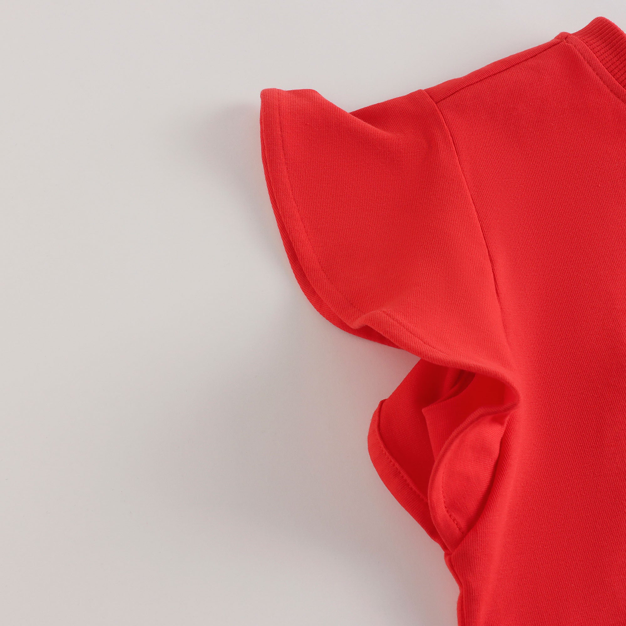 Girls Red Logo Cotton Dress