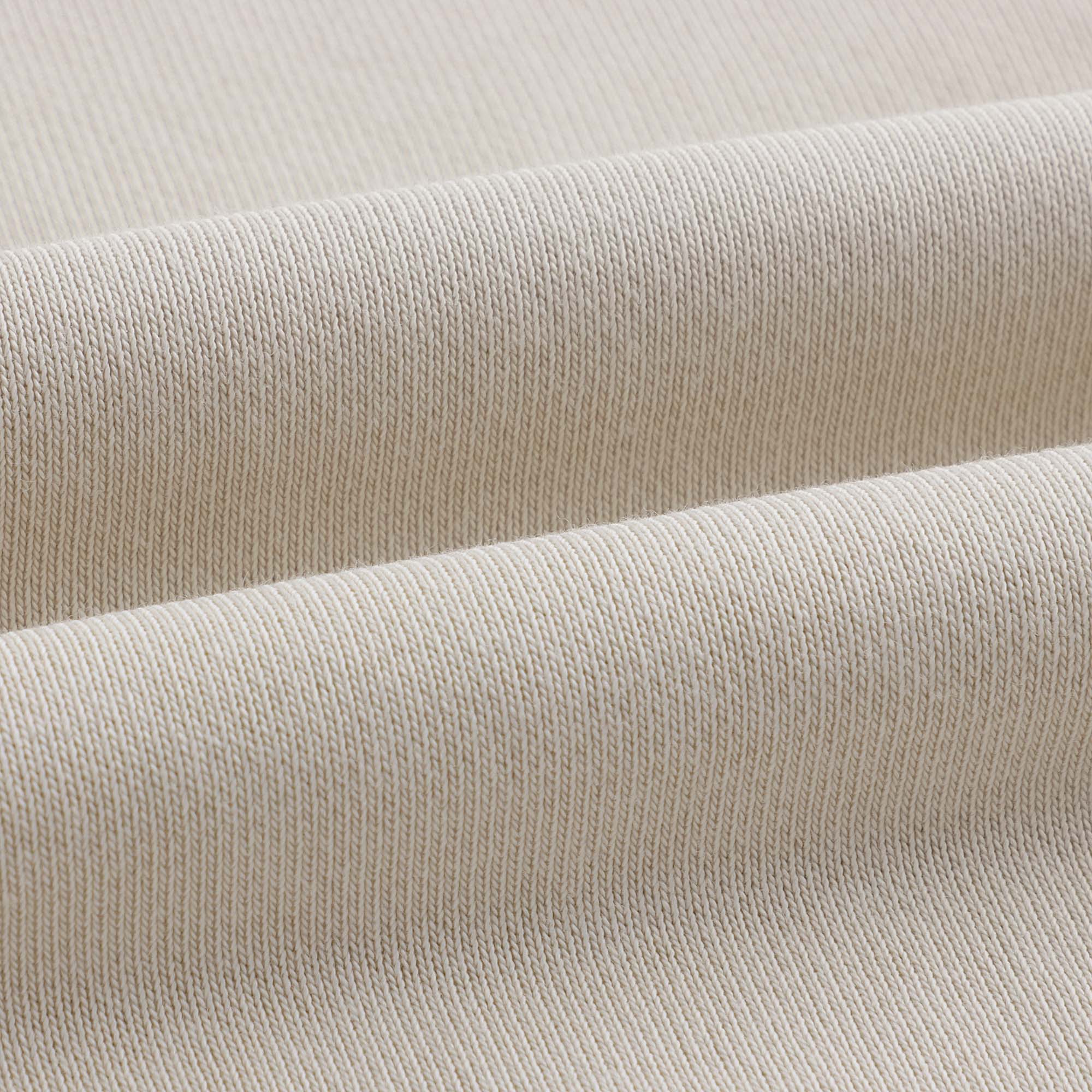 Boys Beige Cotton Zip-Up Top