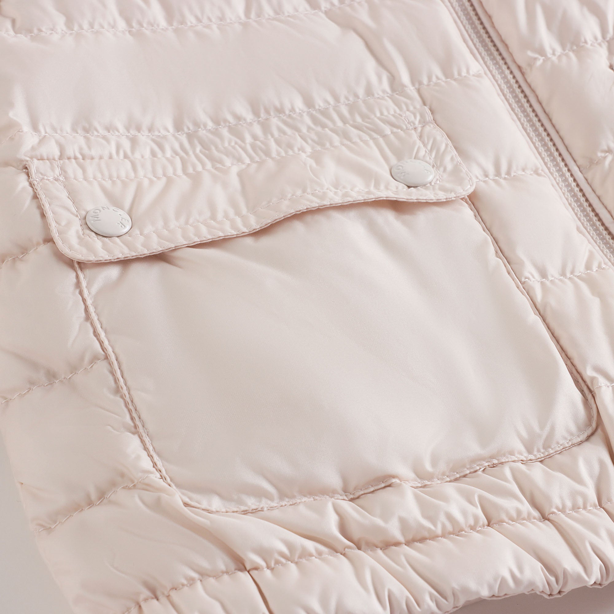 Baby Girls Light Pink "LANS" Padded Down Jacket