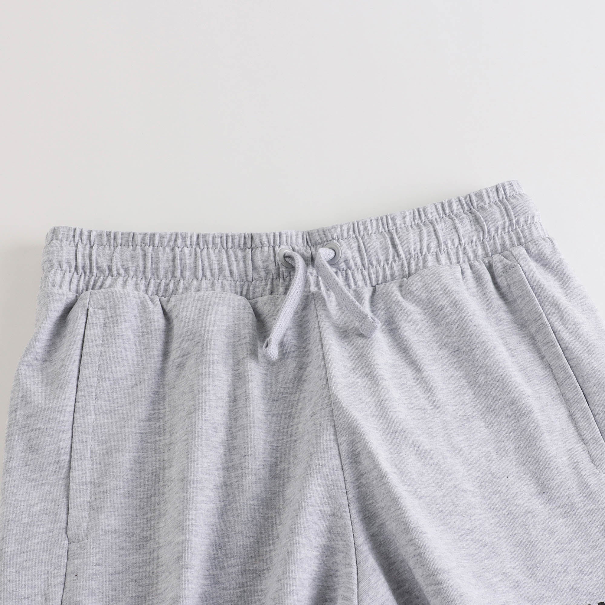Boys Grey Logo Cotton Shorts