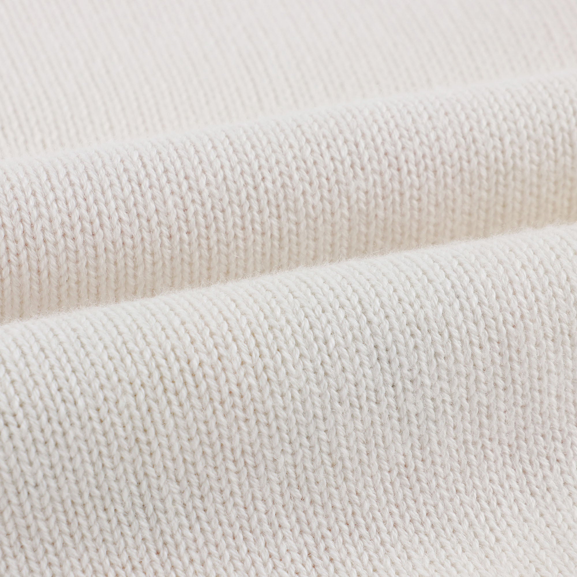 Baby Girls White Jacquard Cotton Sweater