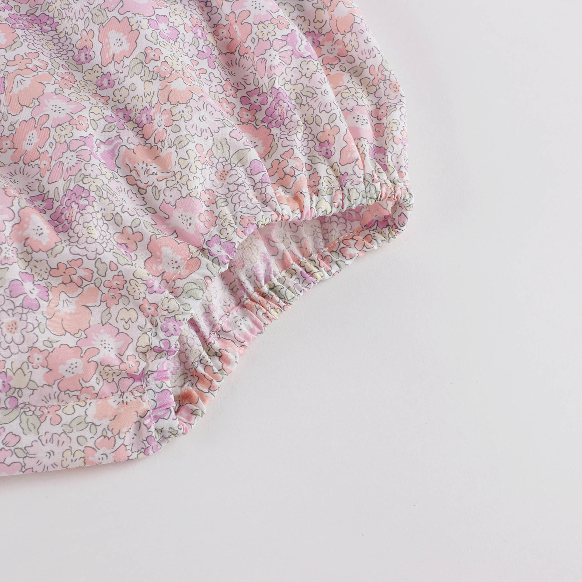 Baby Girls Pink Floral Cotton Bloomers