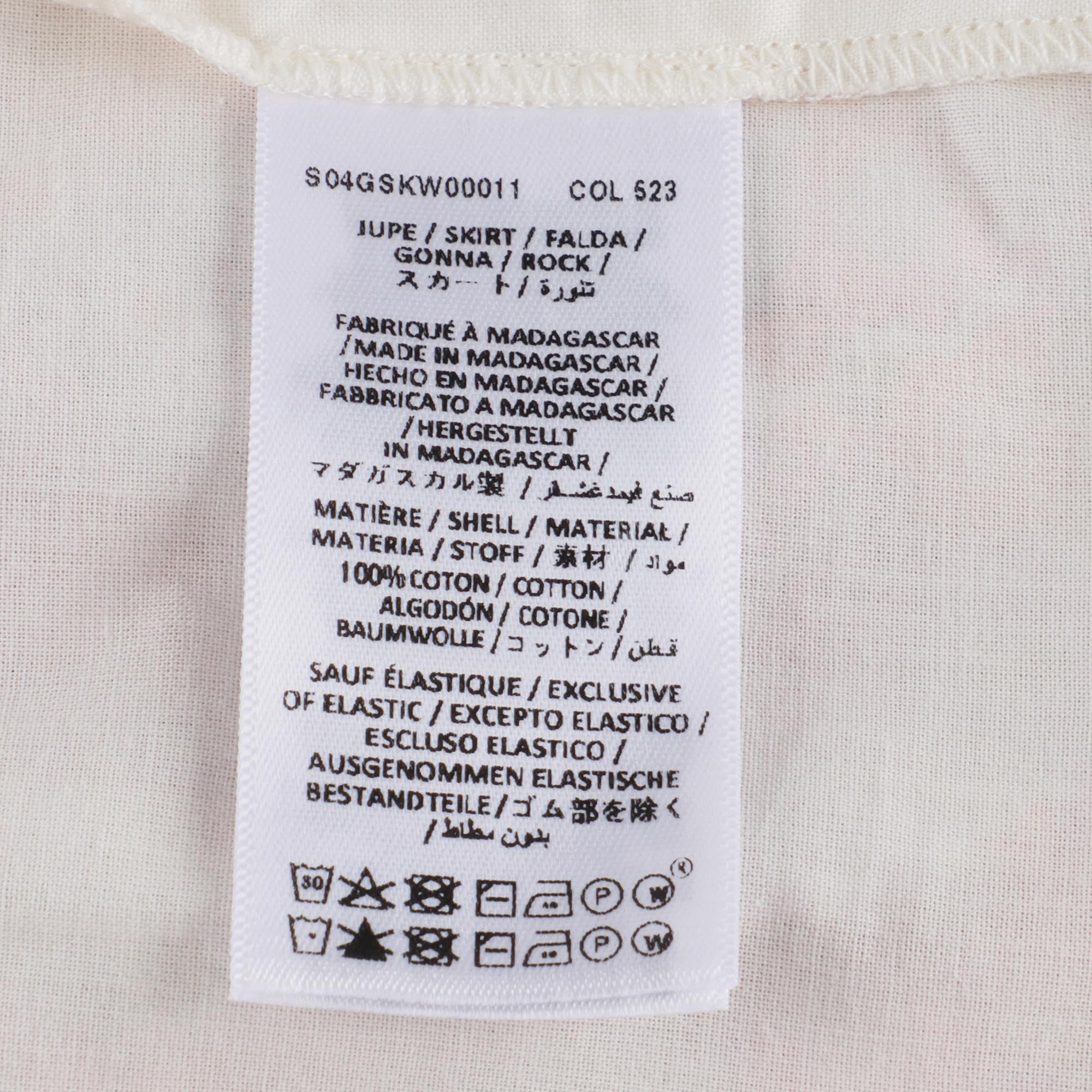 Girls Pink Floral Cotton Skirt