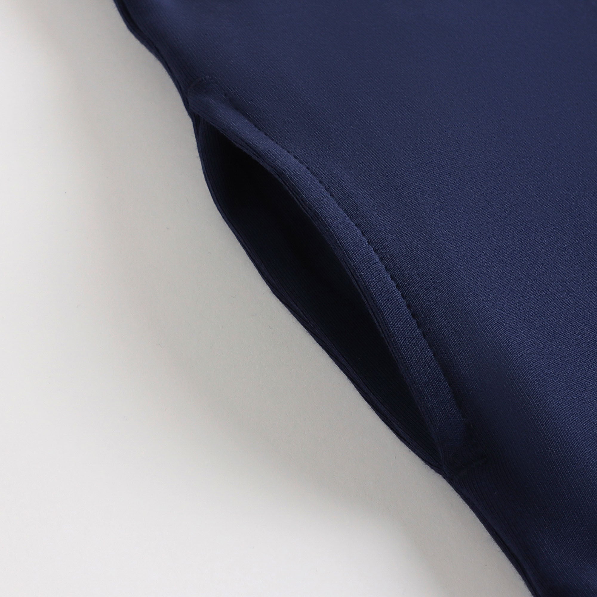 Girls Navy Logo Cotton Dress