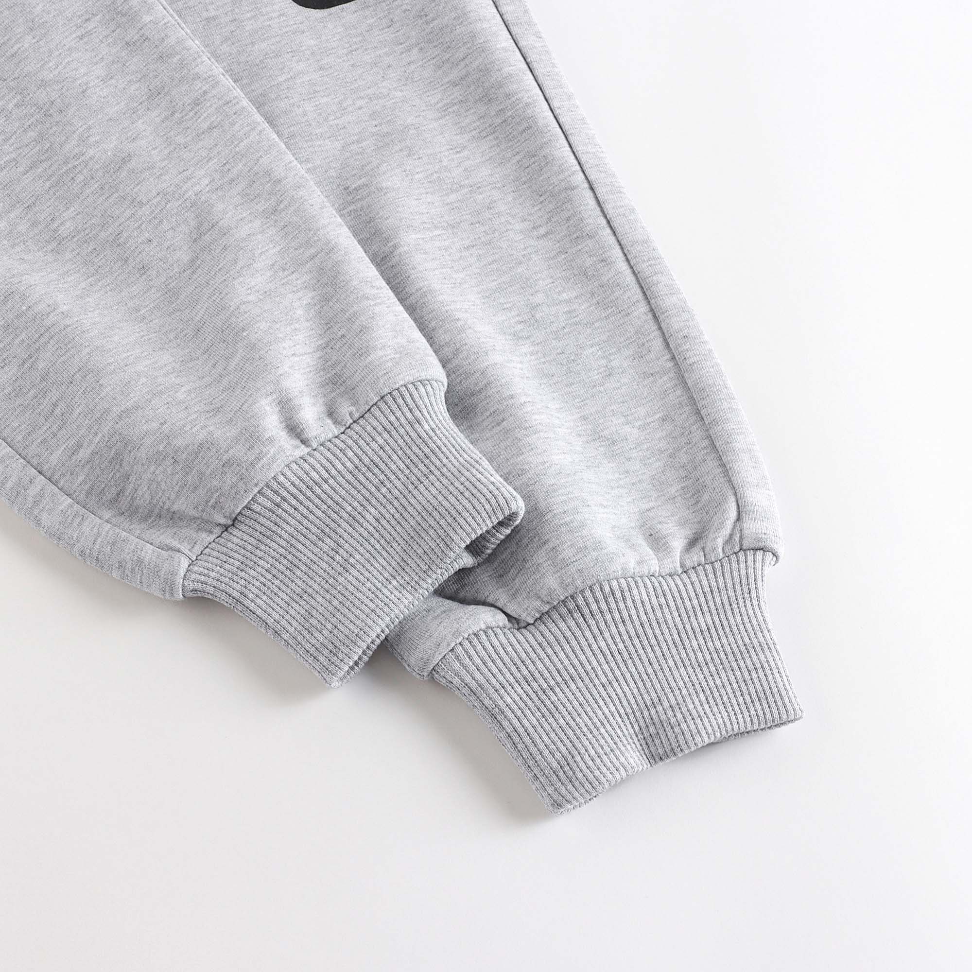 Boys & Girls Grey Logo Cotton Trousers