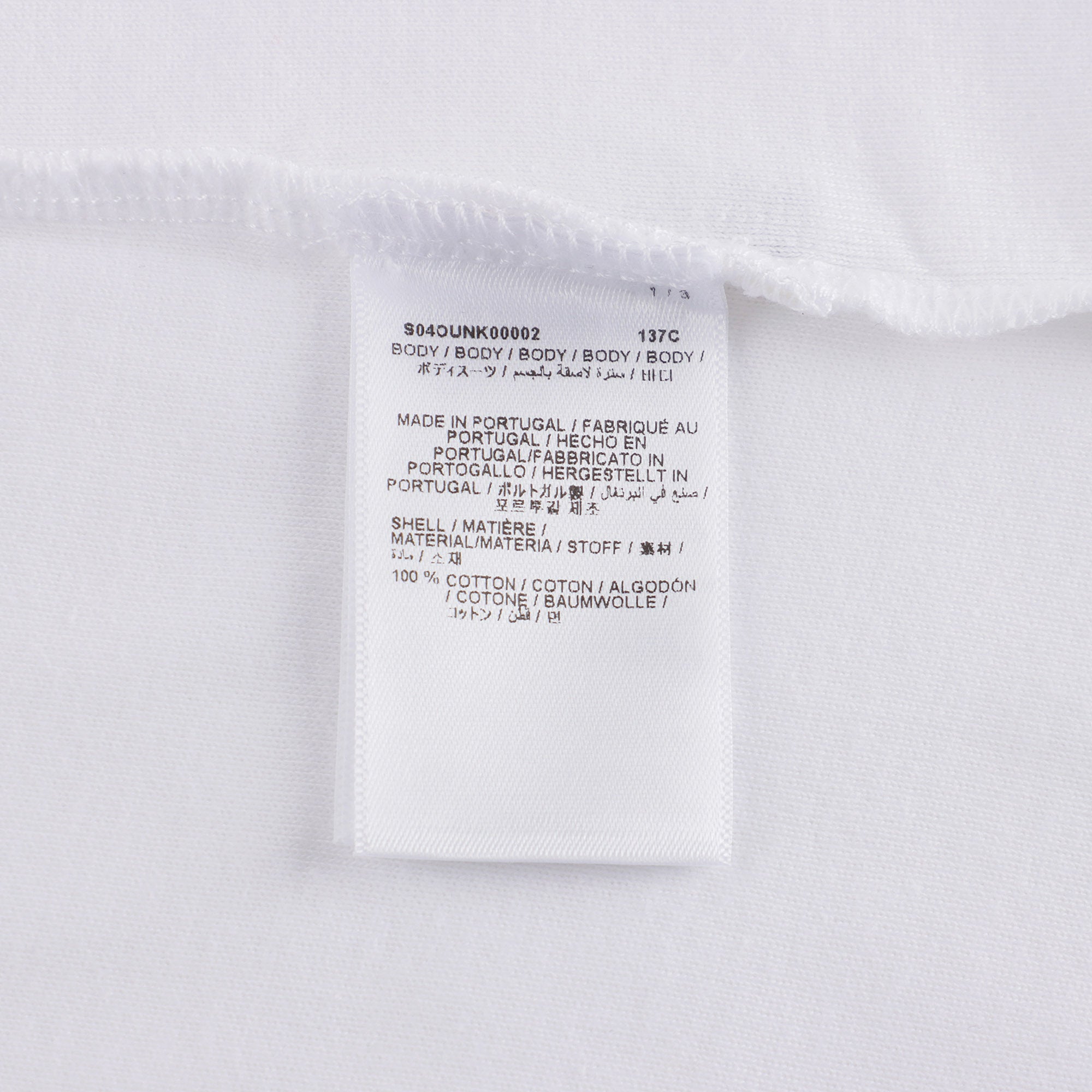 Baby Boys & Girls White Cotton Babysuit