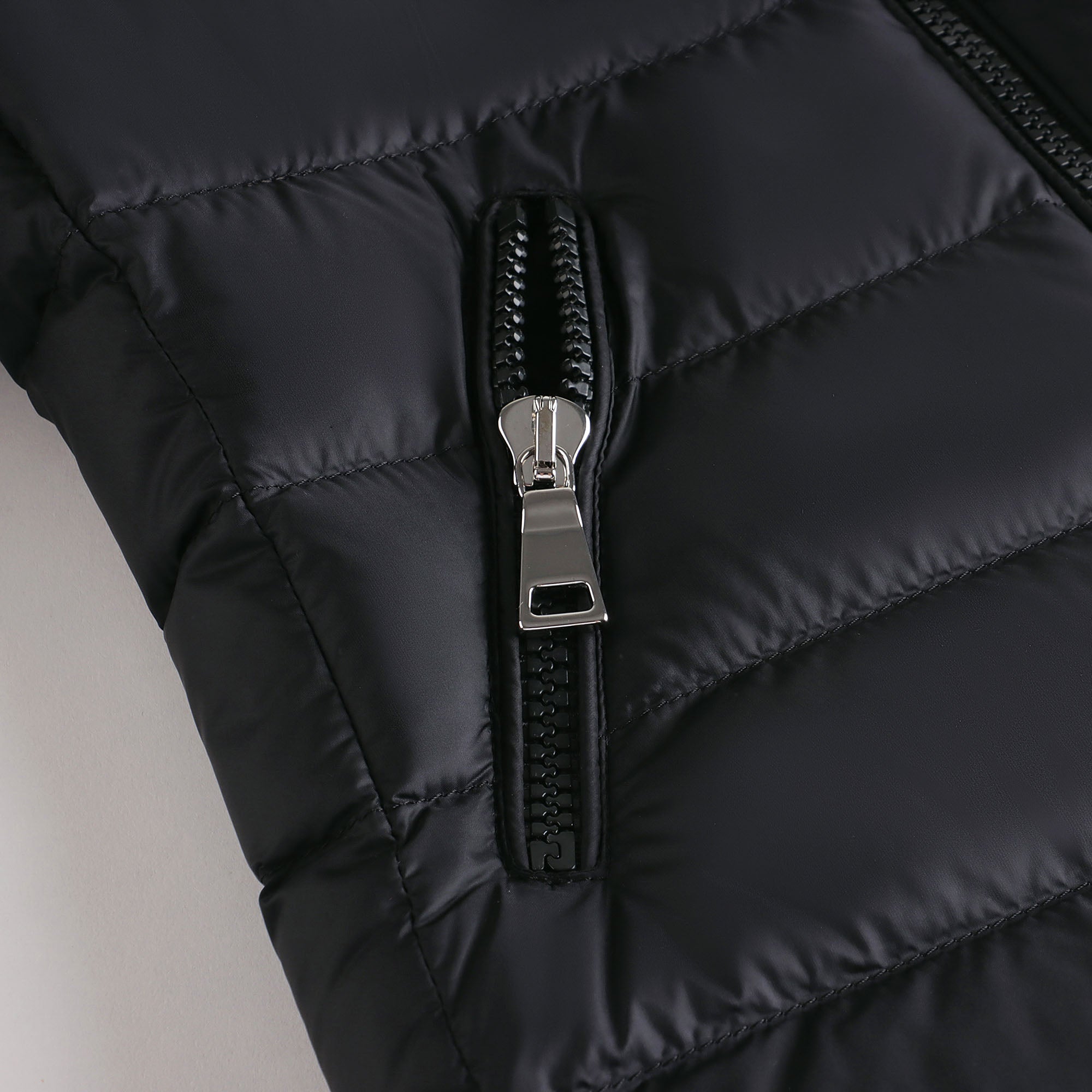 Girls Black "GLES" Padded Down Jacket
