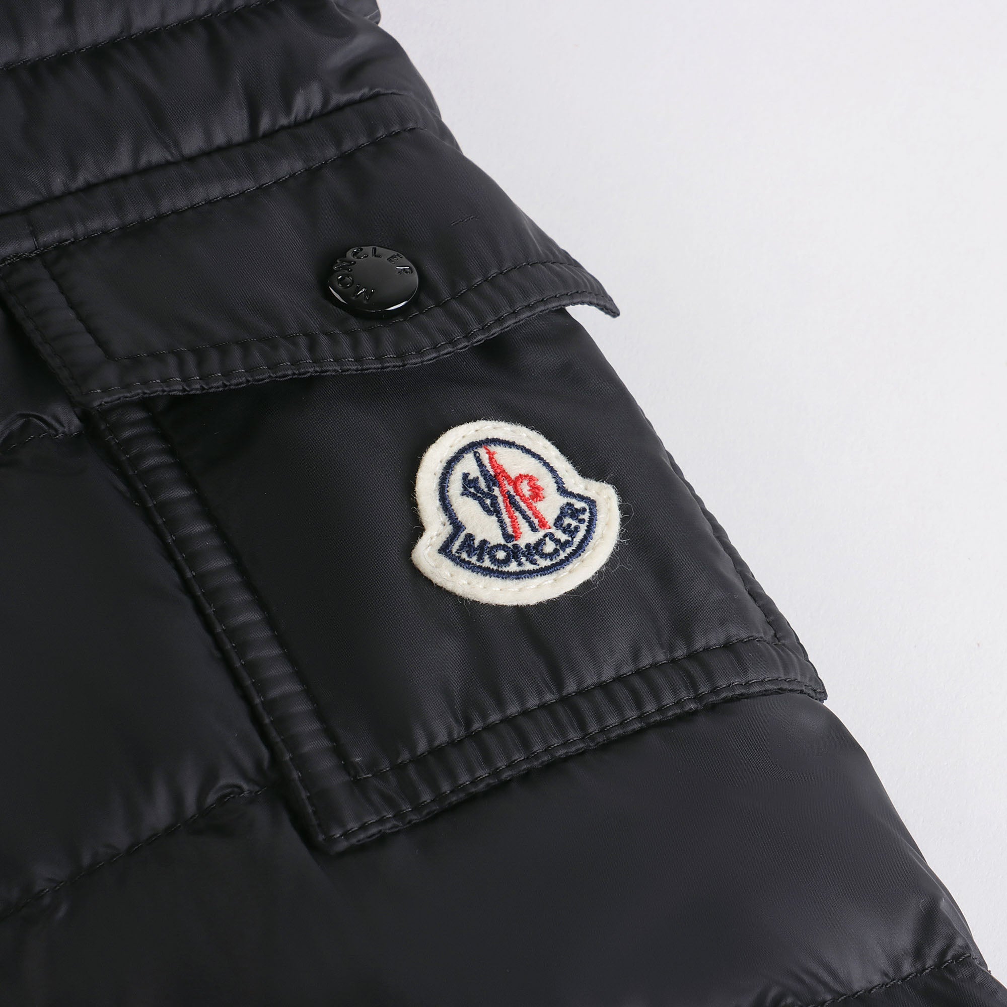 Girls Black "GLES" Padded Down Jacket