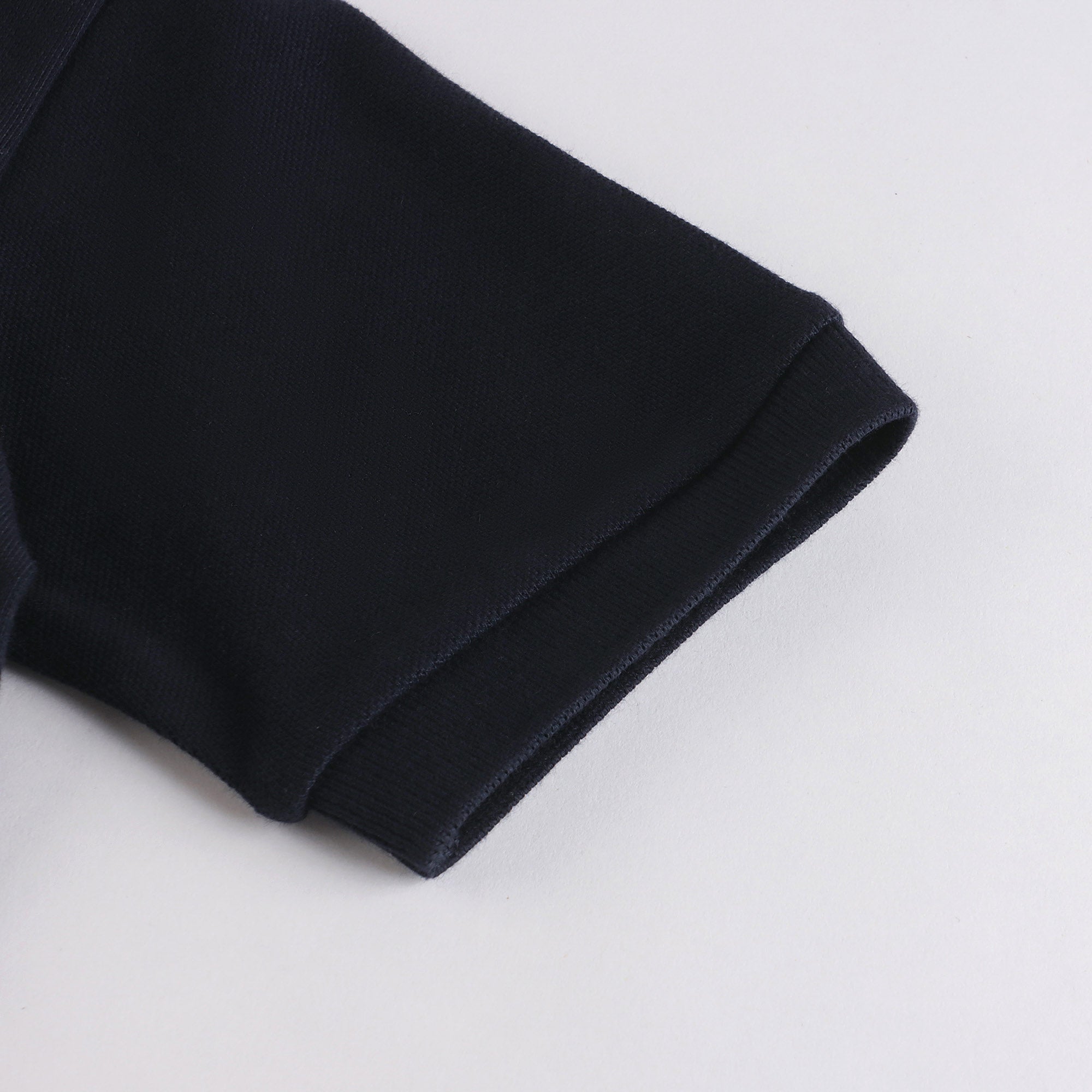 Boys Navy Logo Cotton Polo Shirt
