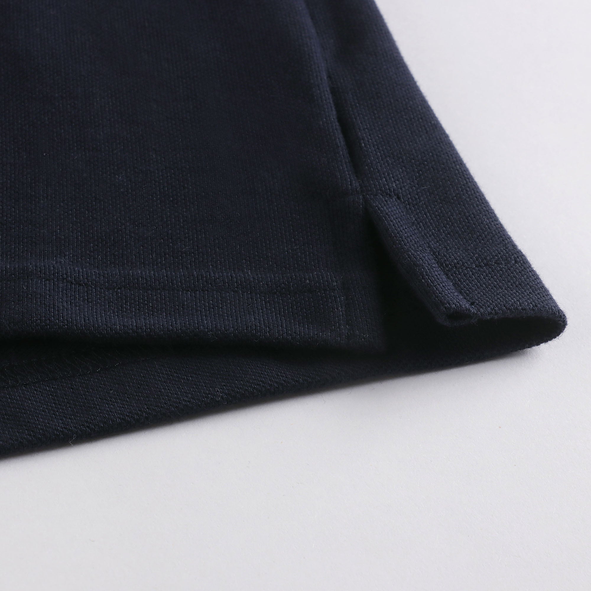 Boys Navy Logo Cotton Polo Shirt