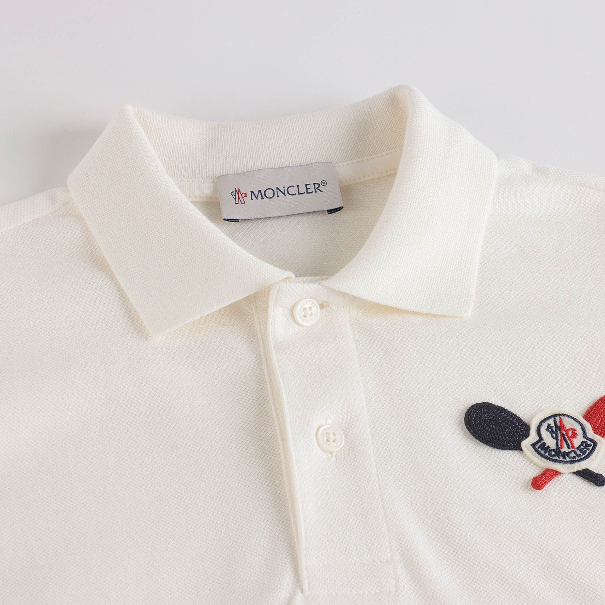 Boys White Cotton Polo Shirt