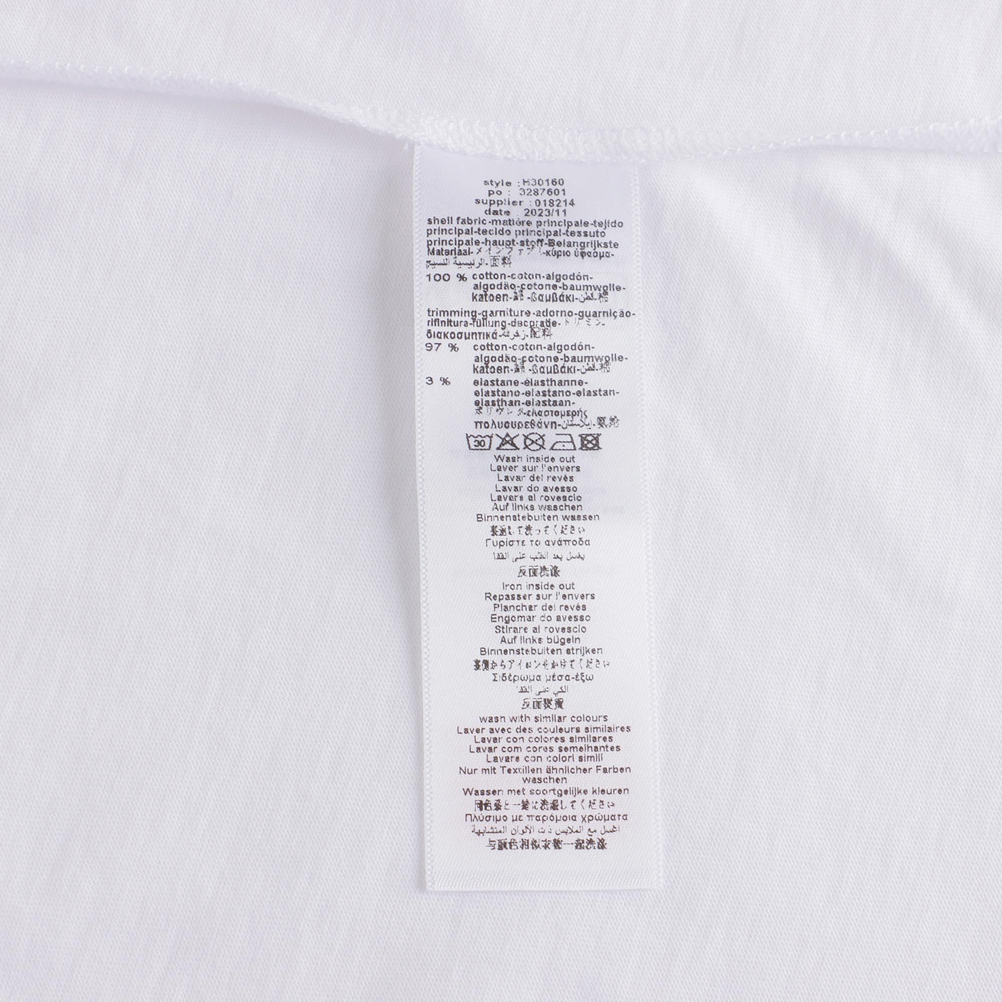Boys White Logo Cotton T-Shirt