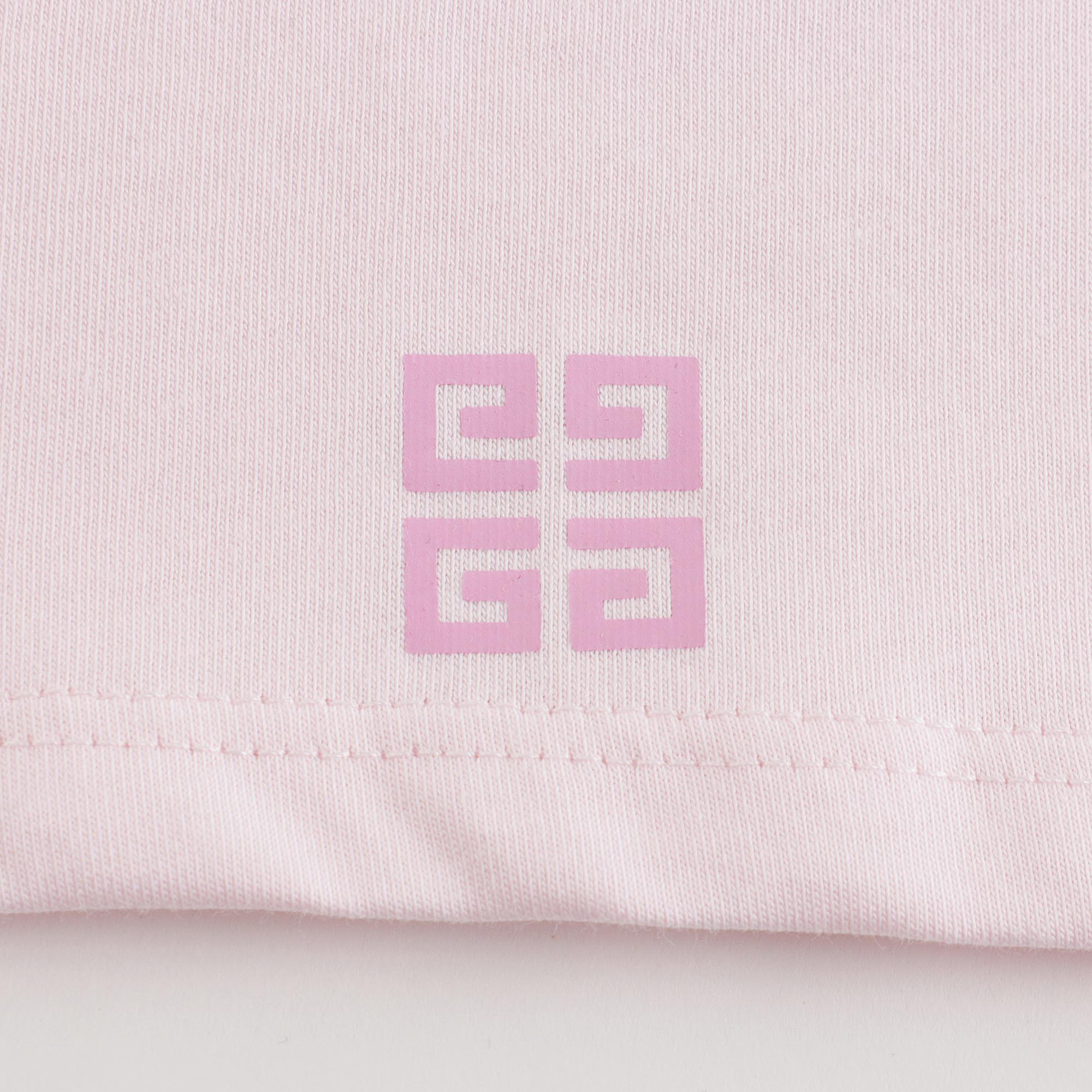 Girls Pink Logo Cotton T-Shirt