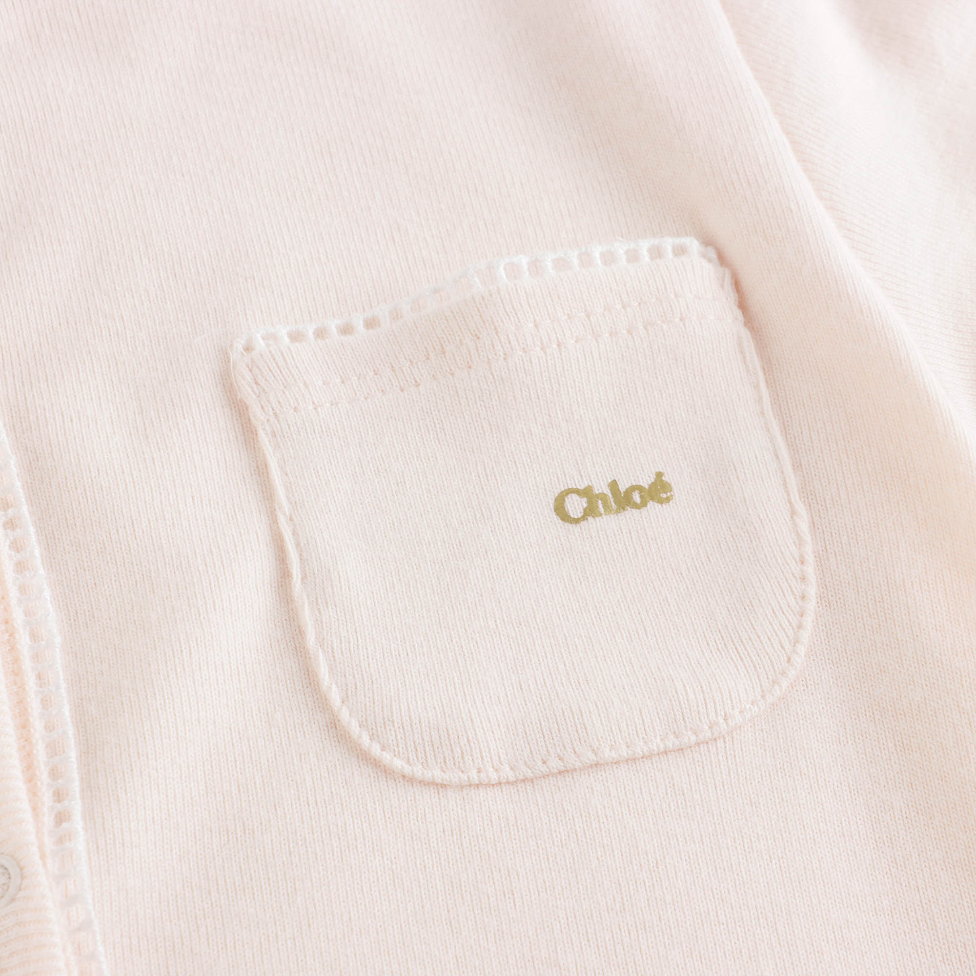 Baby Girls Light Pink Cotton Babysuit Set