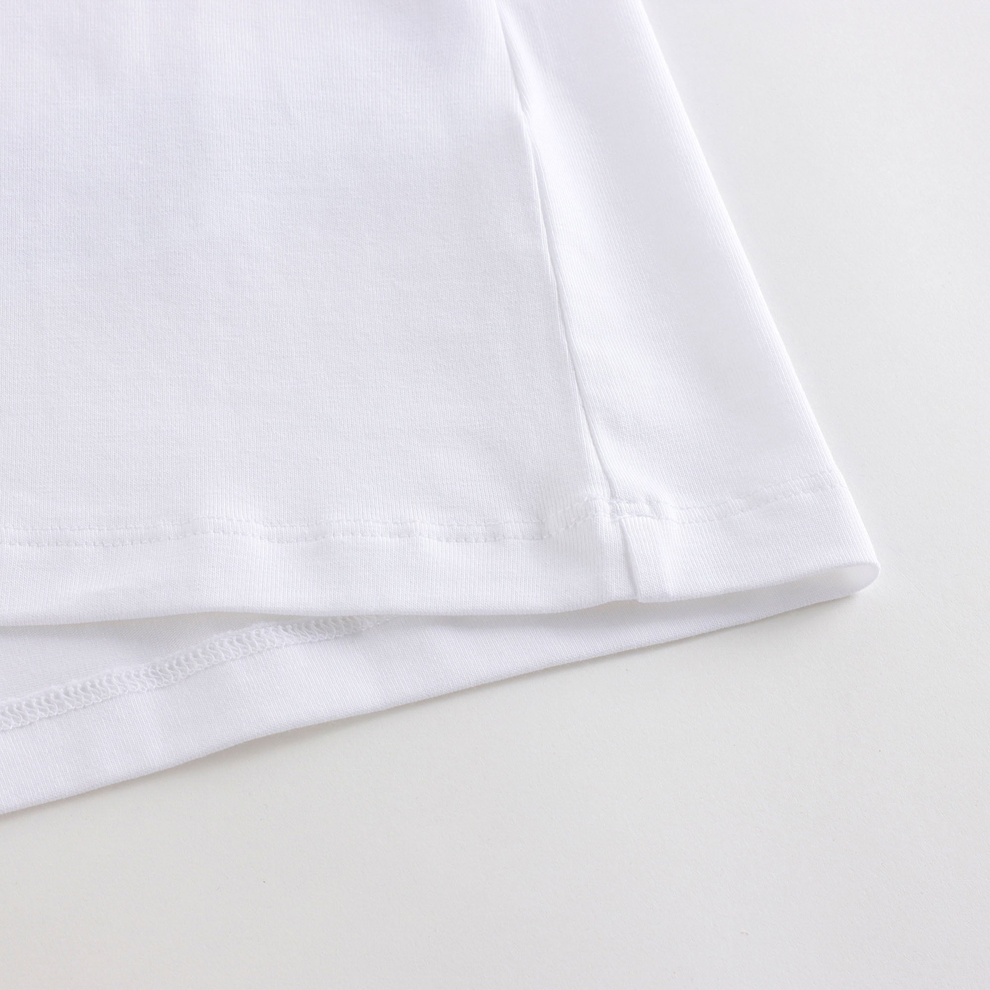 Boys & Girls White Logo Cotton T-Shirt