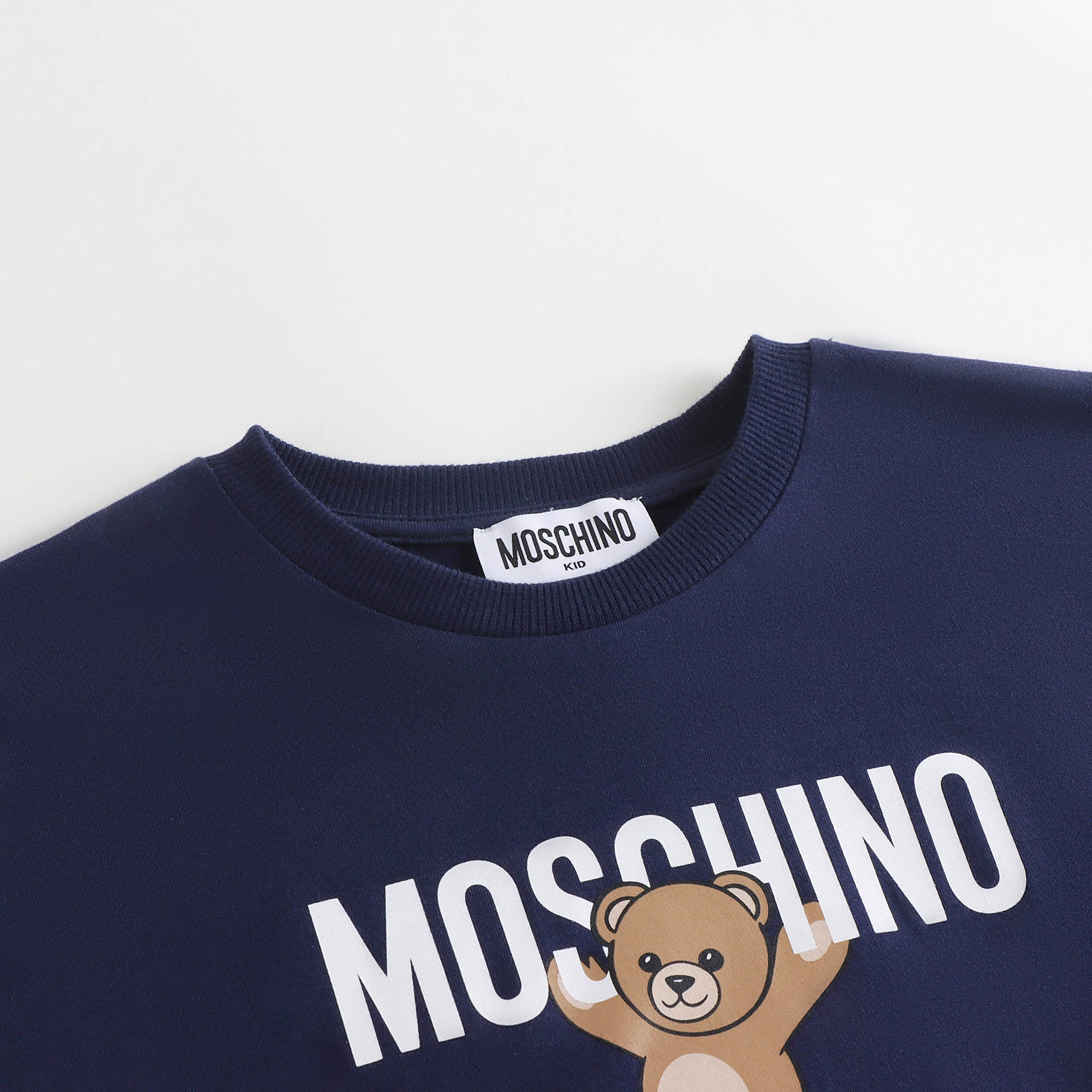 Boys & Girls Navy Printed Cotton T-Shirt