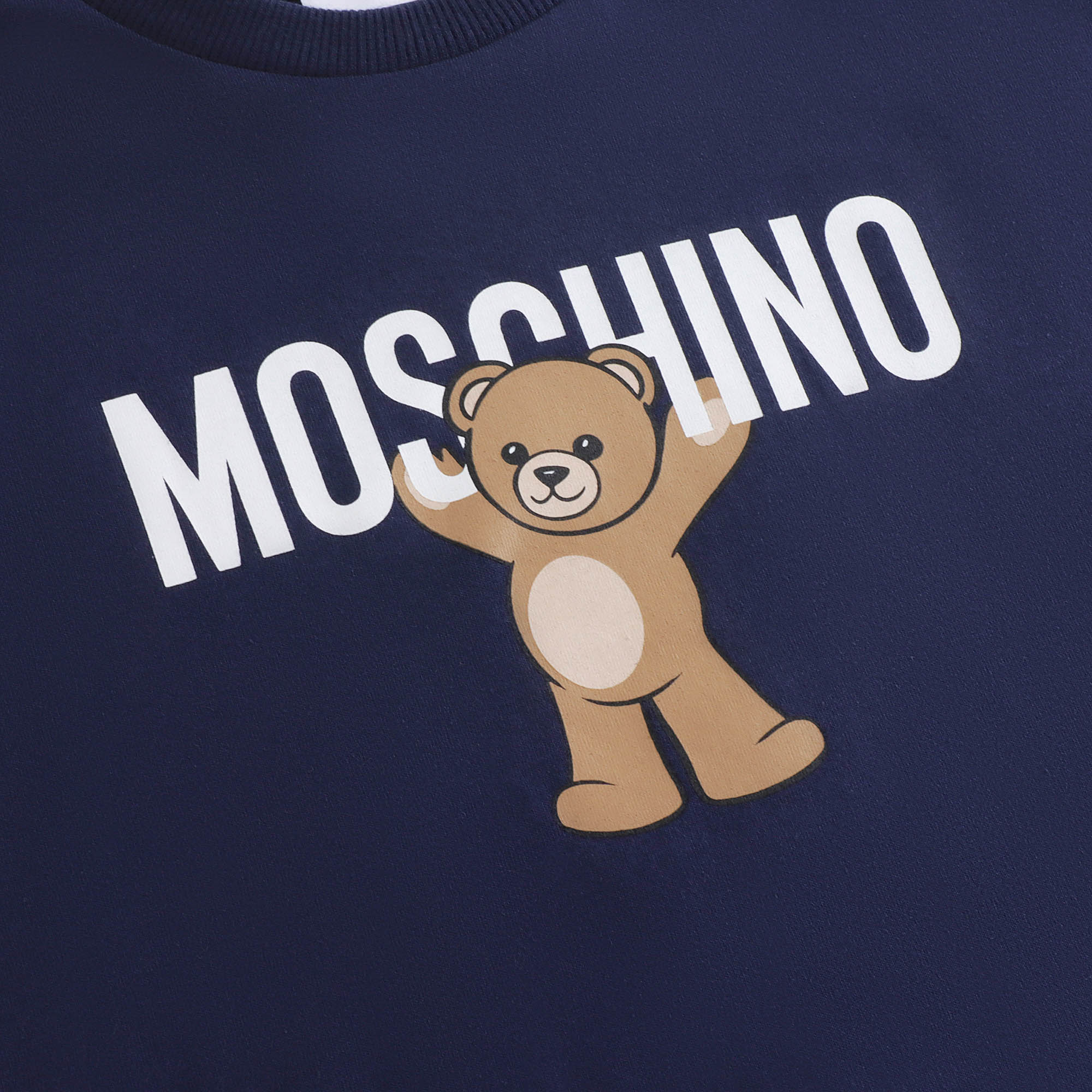 Boys & Girls Navy Printed Cotton T-Shirt