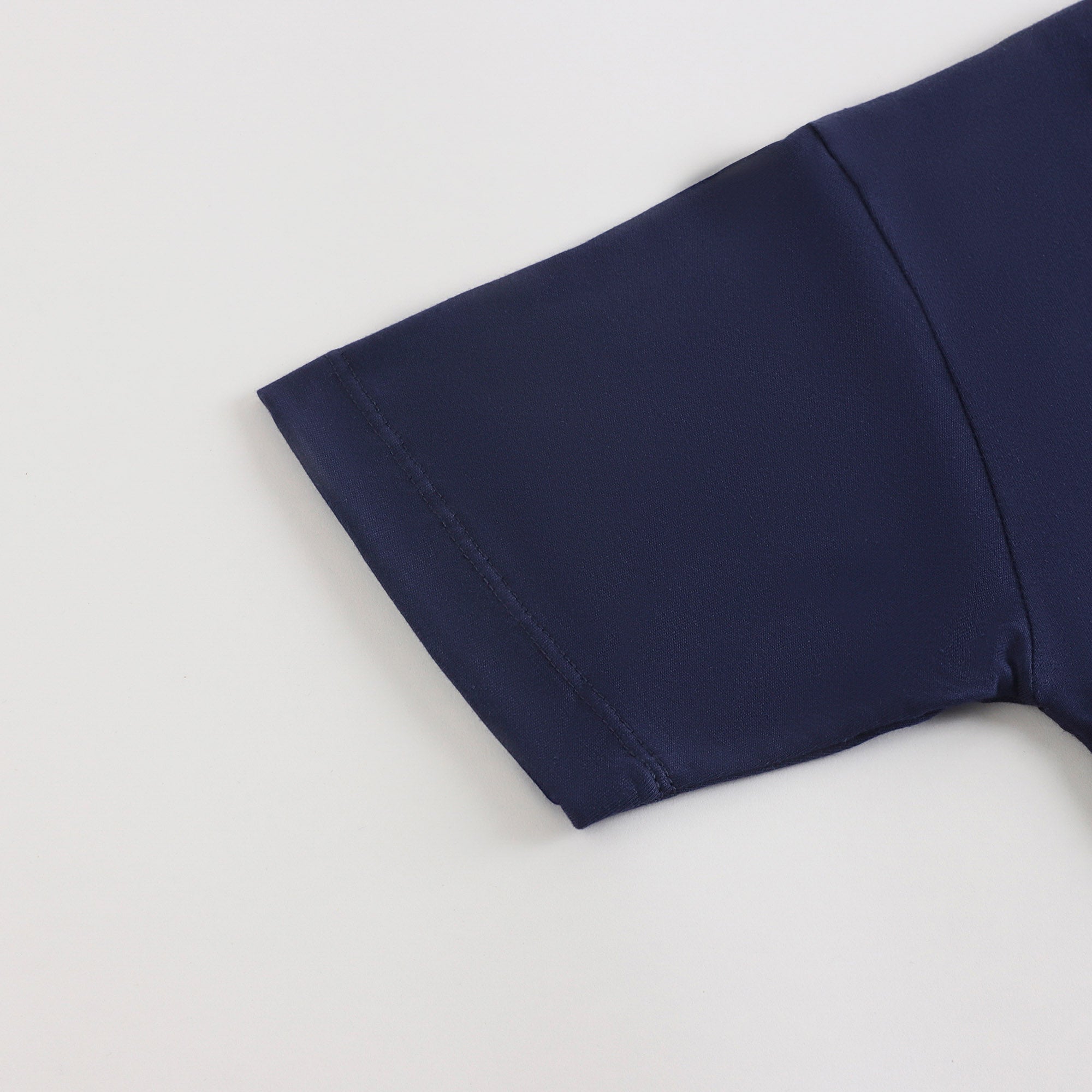 Boys & Girls Navy Printed Cotton T-Shirt